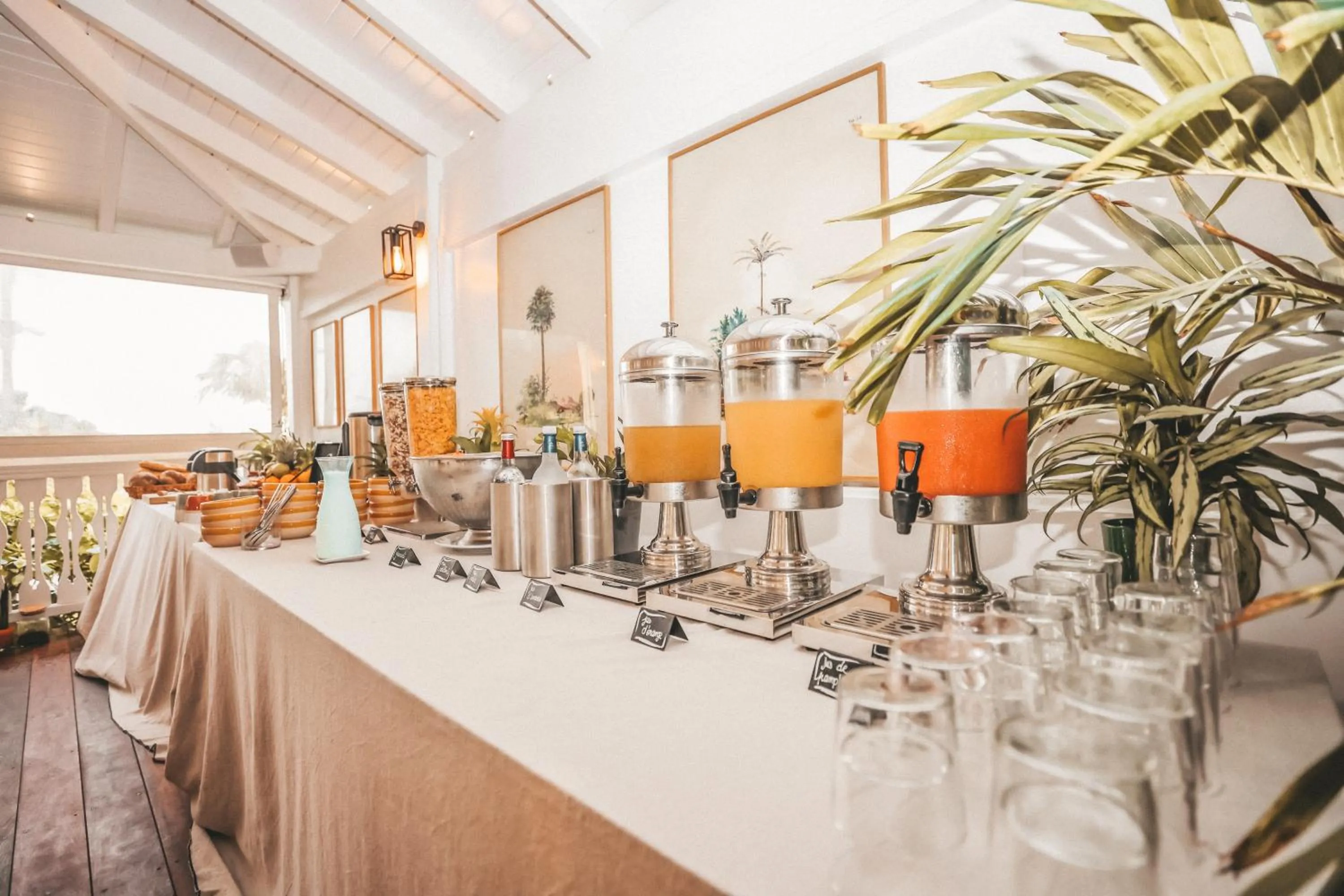 Buffet breakfast in Hotel La Plantation