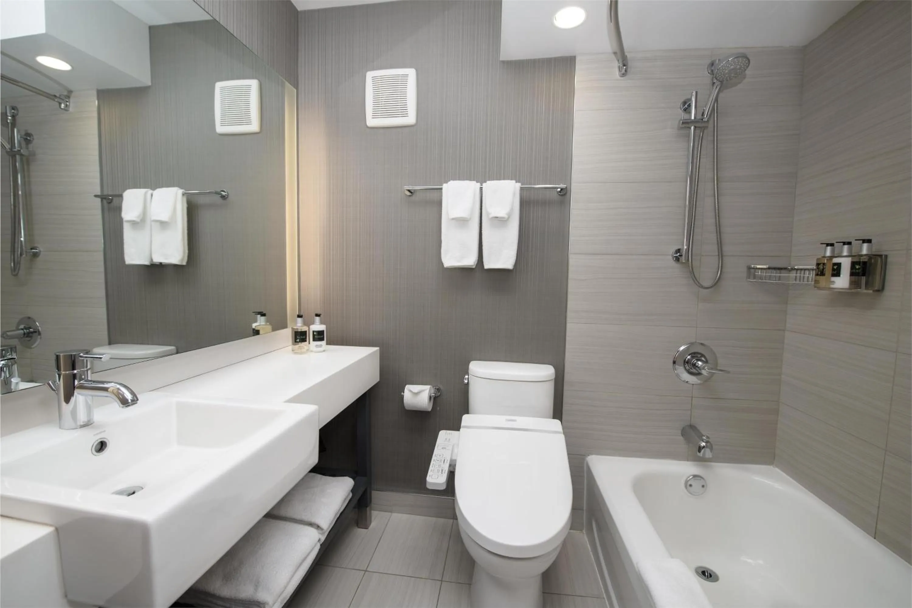 Bathroom in Coast Prince George Hotel by APA