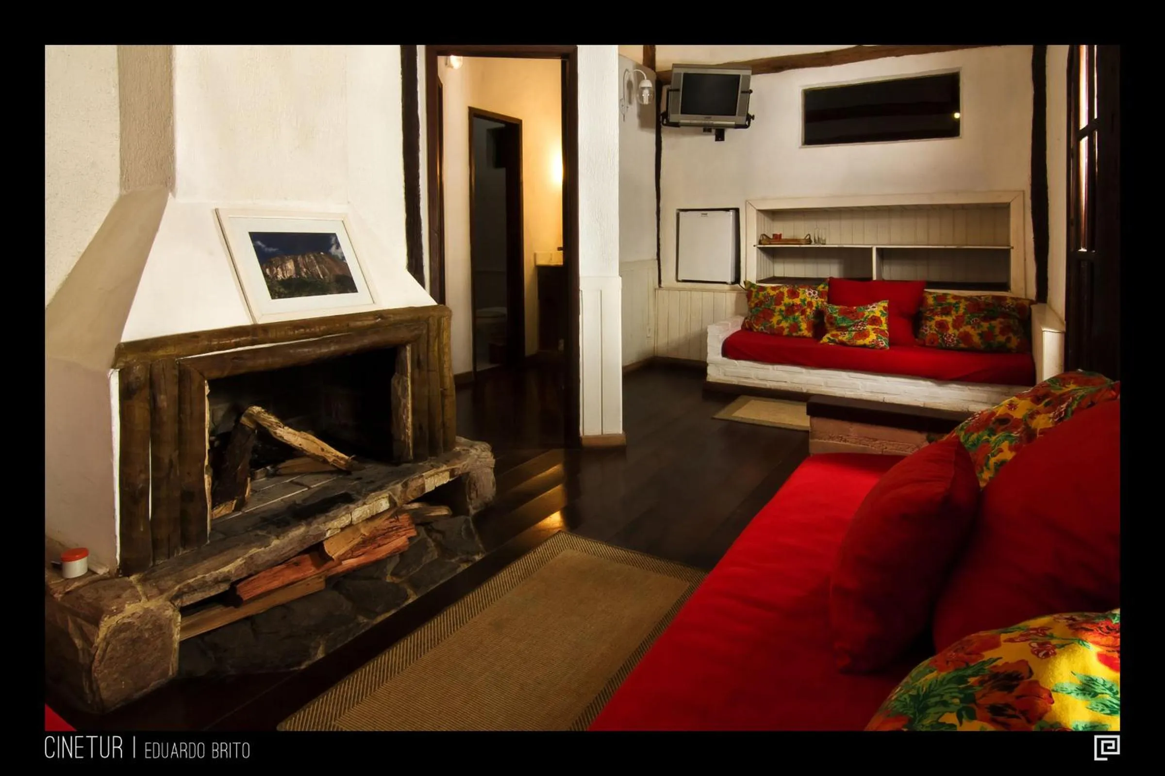 Living room in Pousada Paraíso Açú