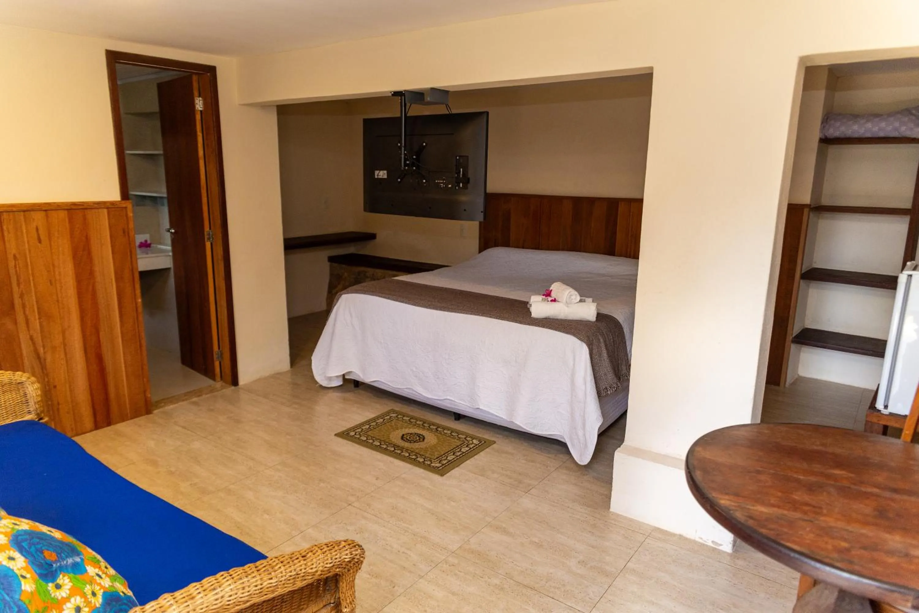 Bed in Pousada Paraíso Açú