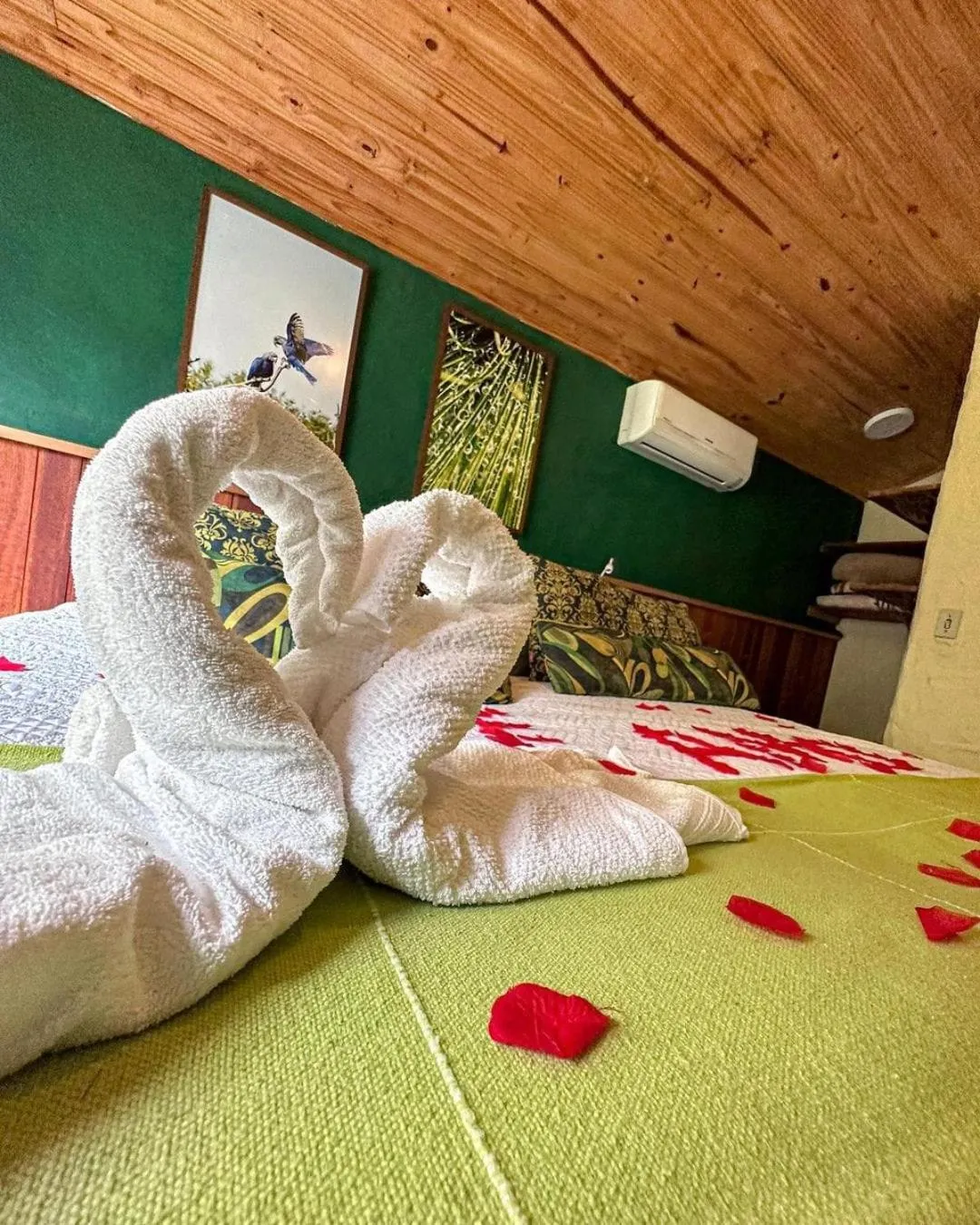 Bed in Pousada Paraíso Açú