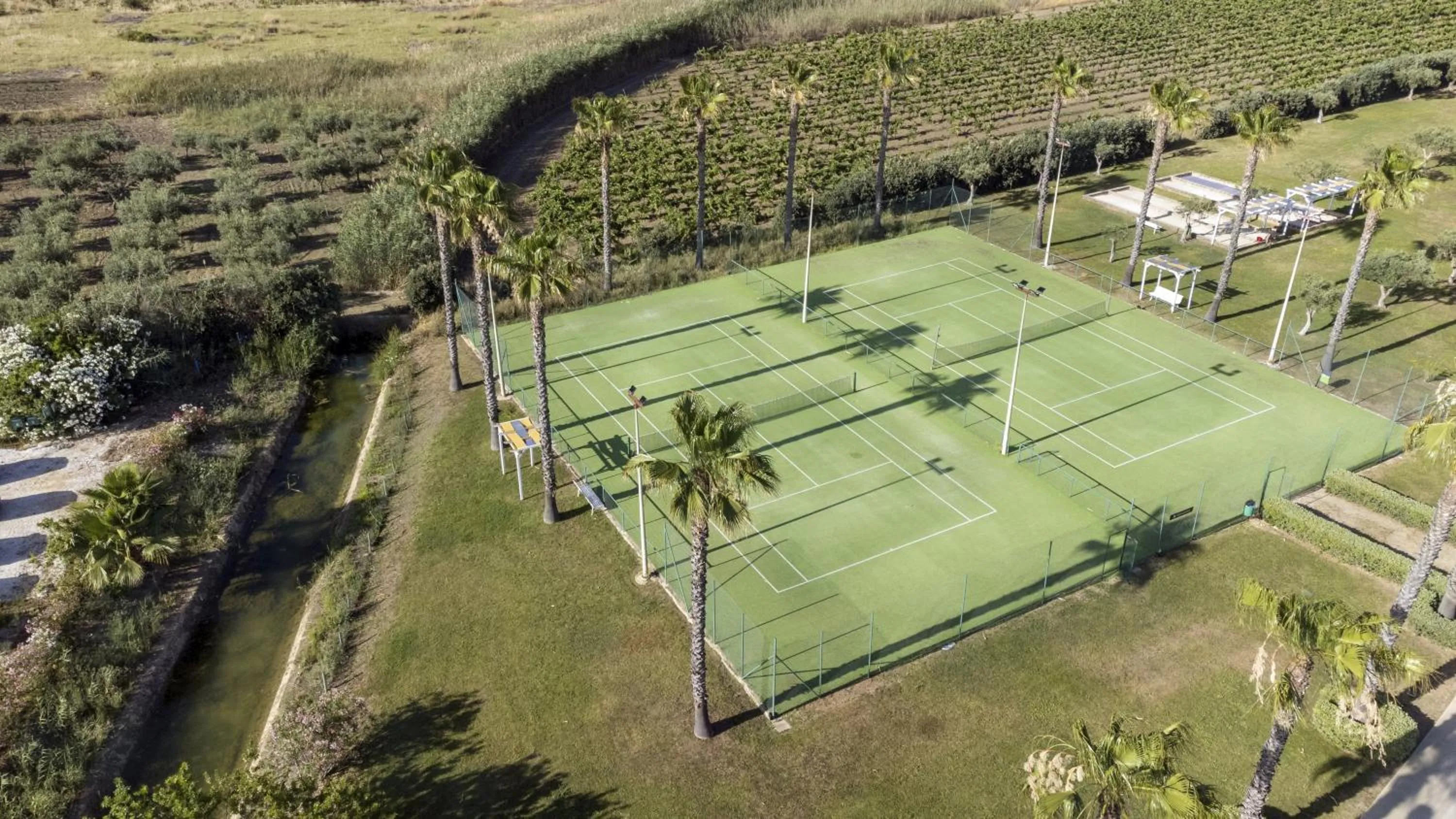 Tennis court in Mangia's Selinunte Resort