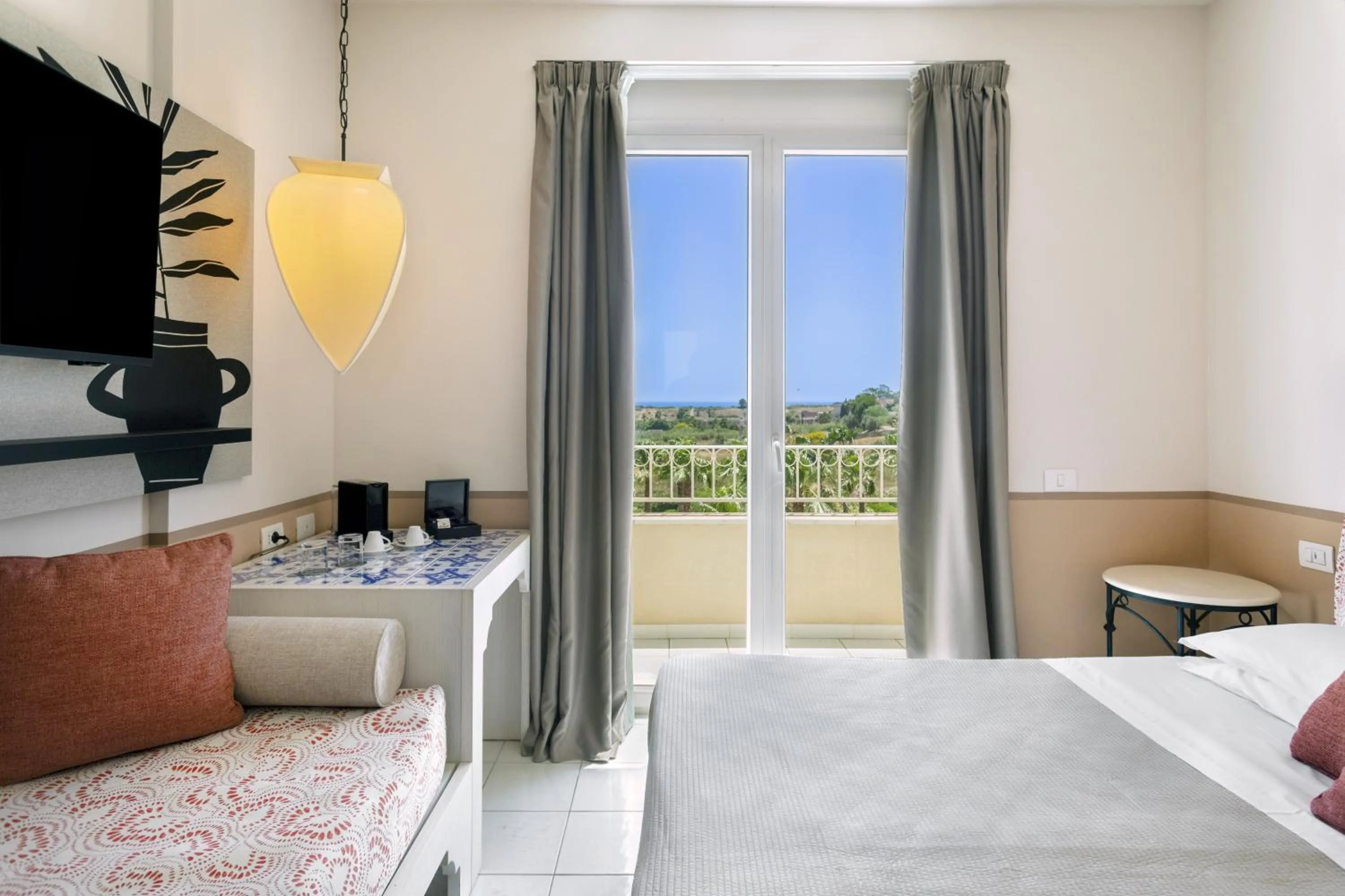 Bedroom, Bed in Mangia's Selinunte Resort