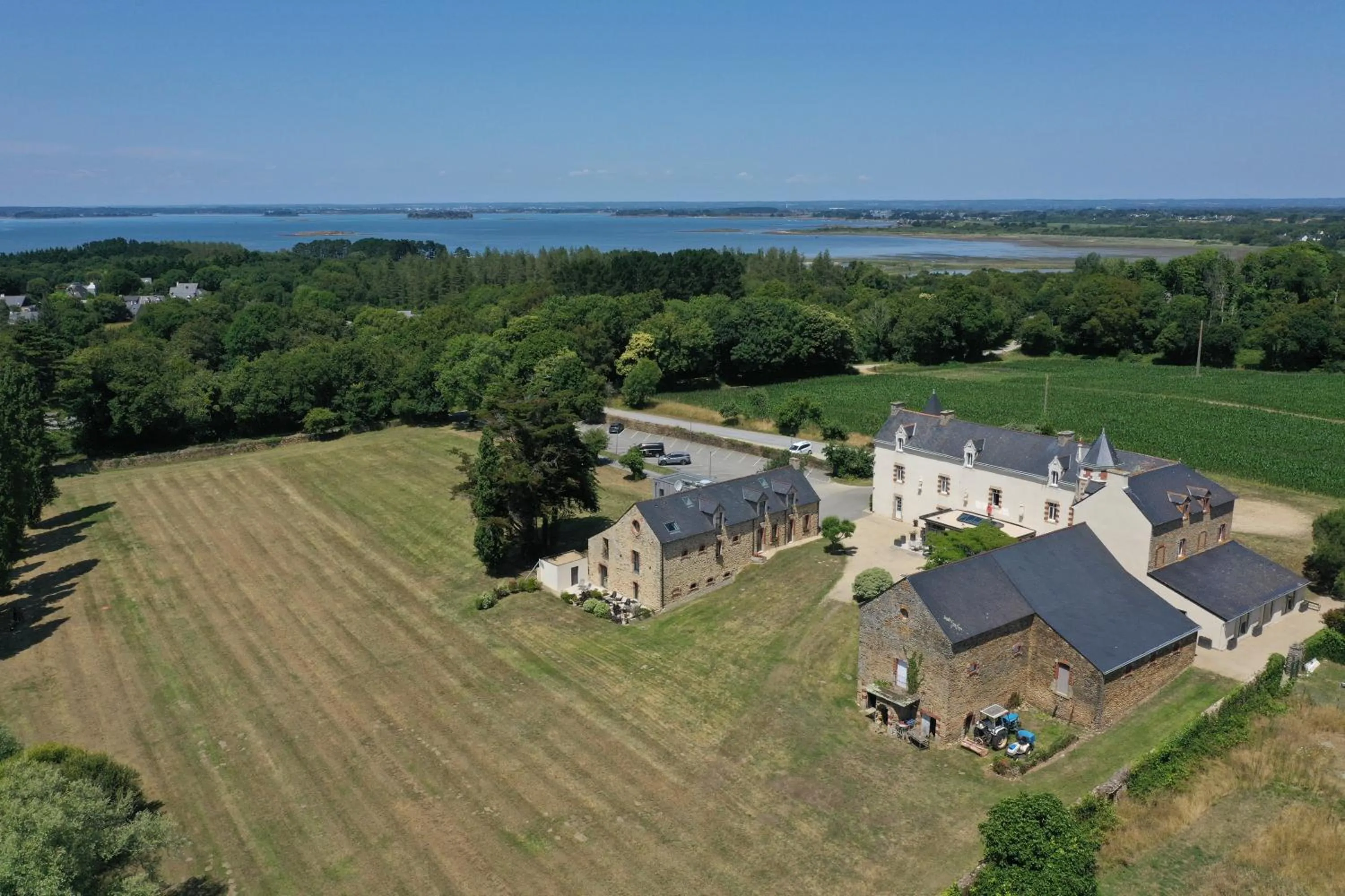 Bird's eye view in Le Manoir de Kerbot