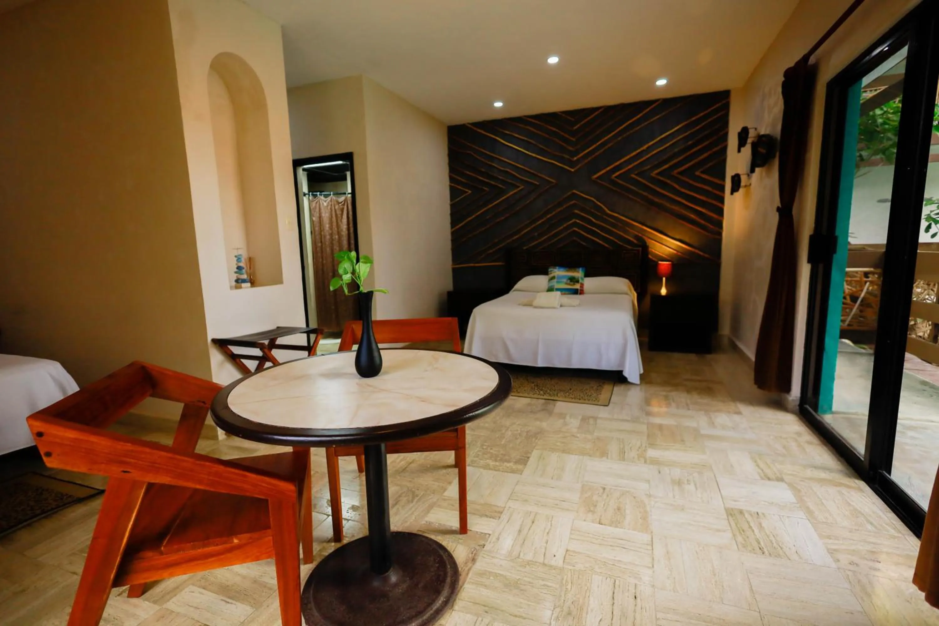 Dining area, Bed in Hotel Villas Tiburon Adults Only