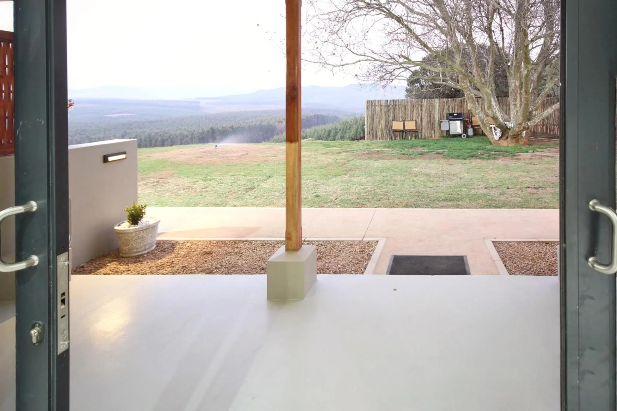 Patio in Curry's Post Bed & Breakfast