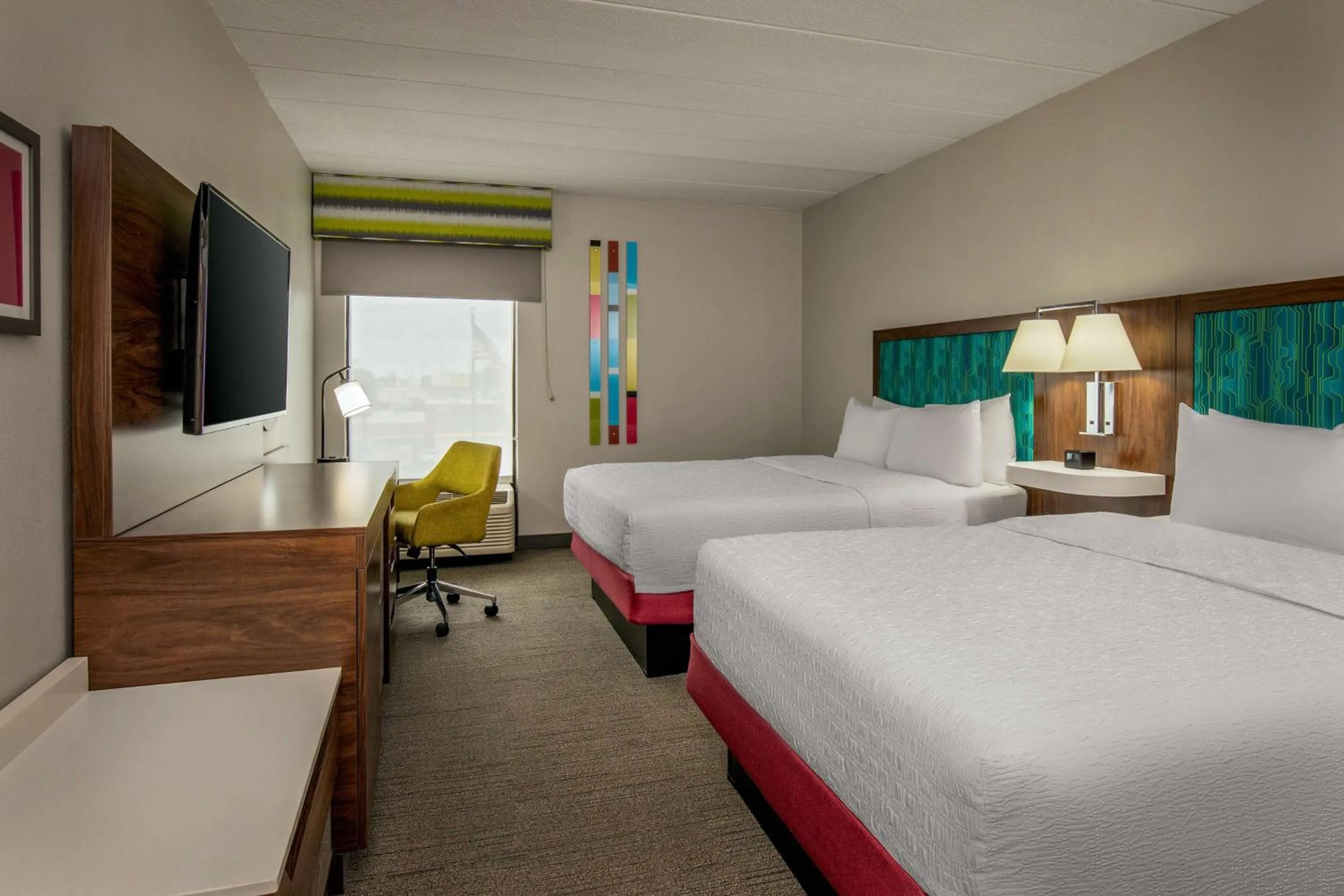 Bed in Hampton Inn Rehoboth Beach