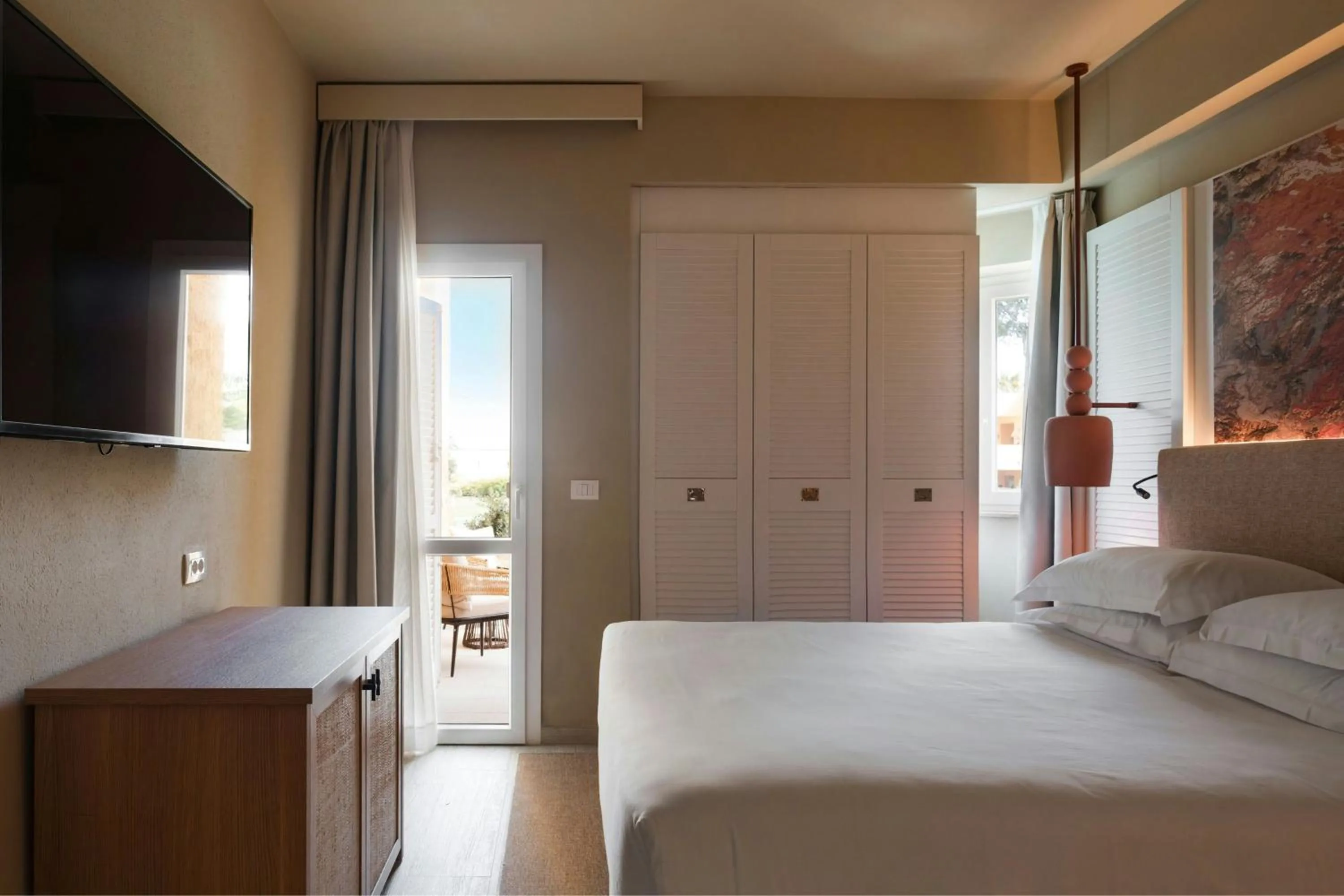 Photo of the whole room, Bed in Mangia's Brucoli, Sicily, Autograph Collection