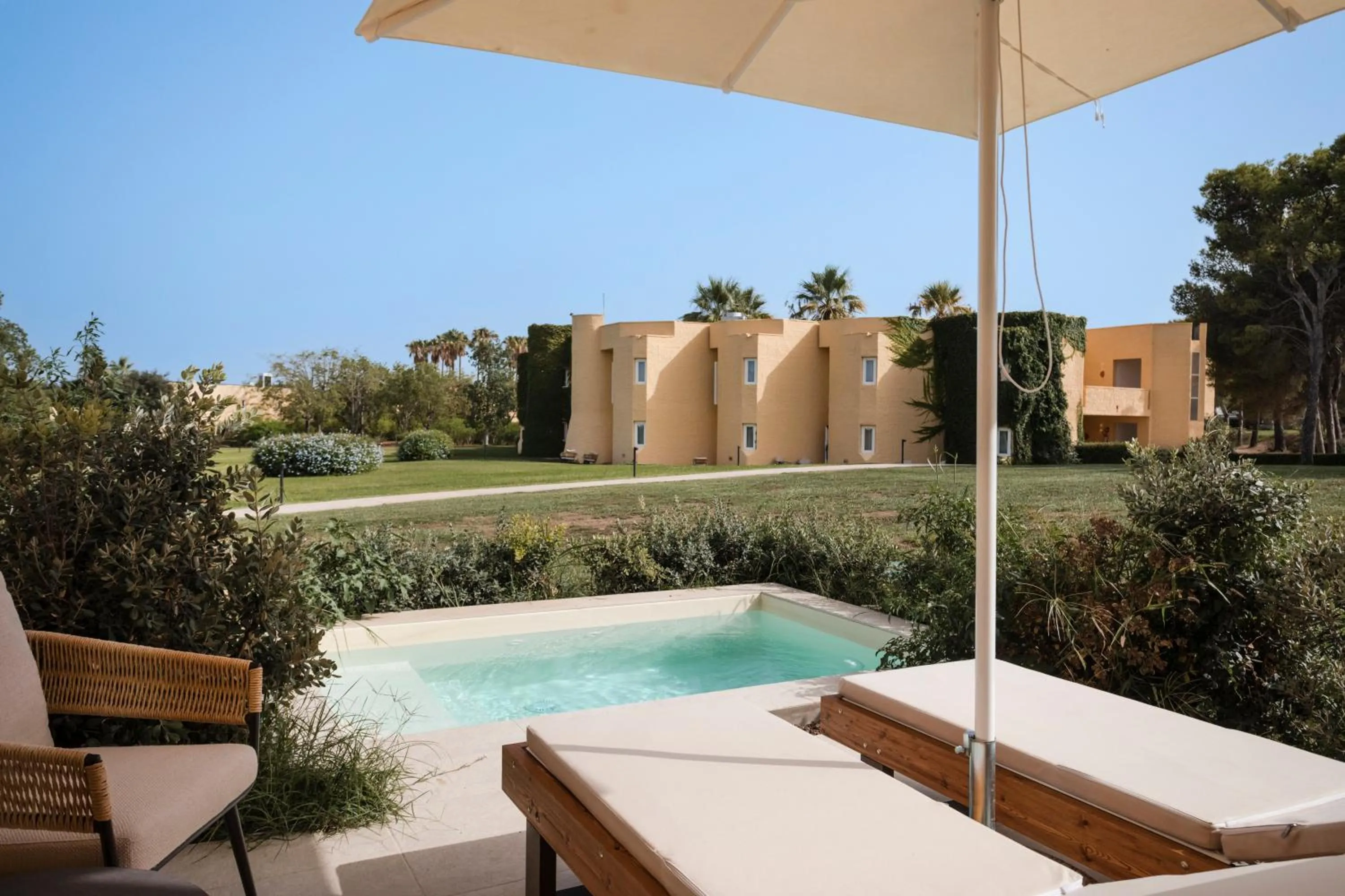 Garden view in Mangia's Brucoli, Sicily, Autograph Collection