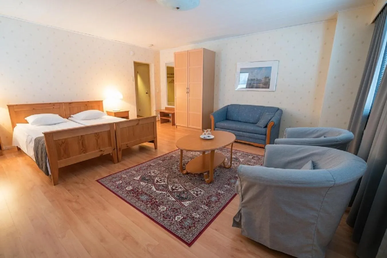 Bed in Hotel Kievari