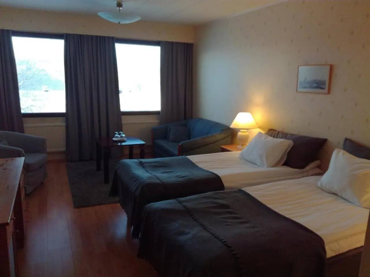 Bed in Hotel Kievari