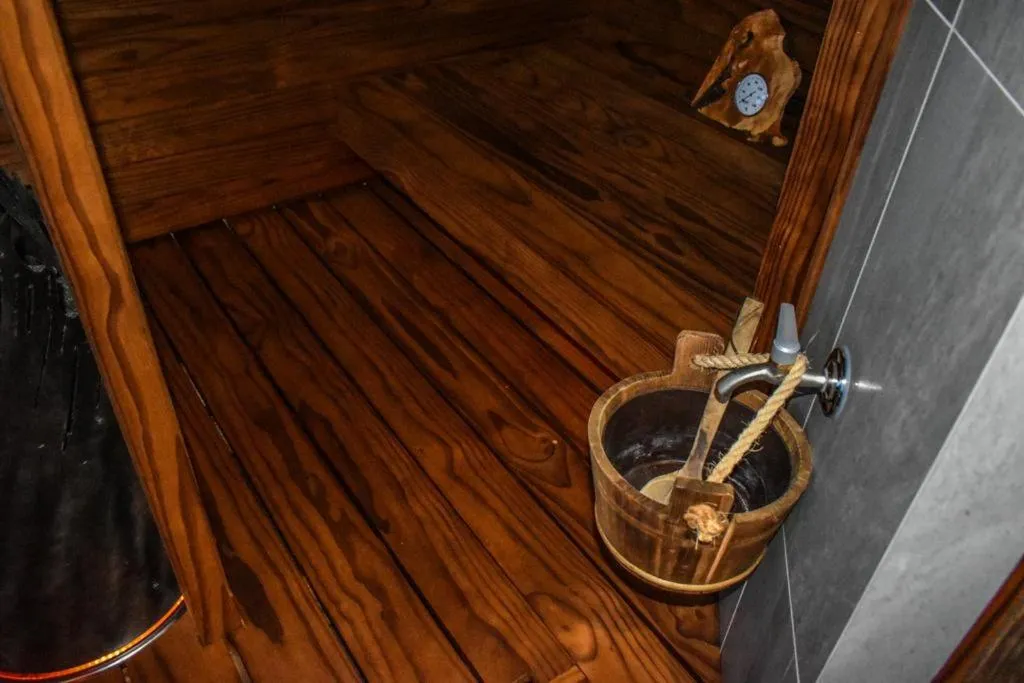 Sauna in Tundrea Holiday Resort