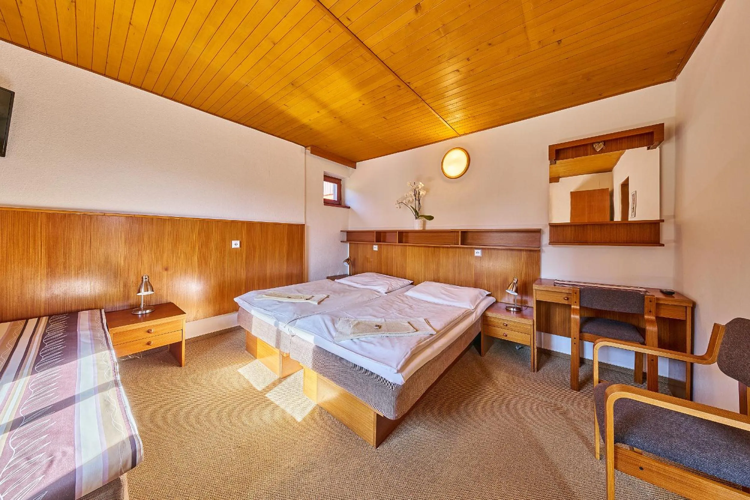 Bed in Hotel Bouda Jana