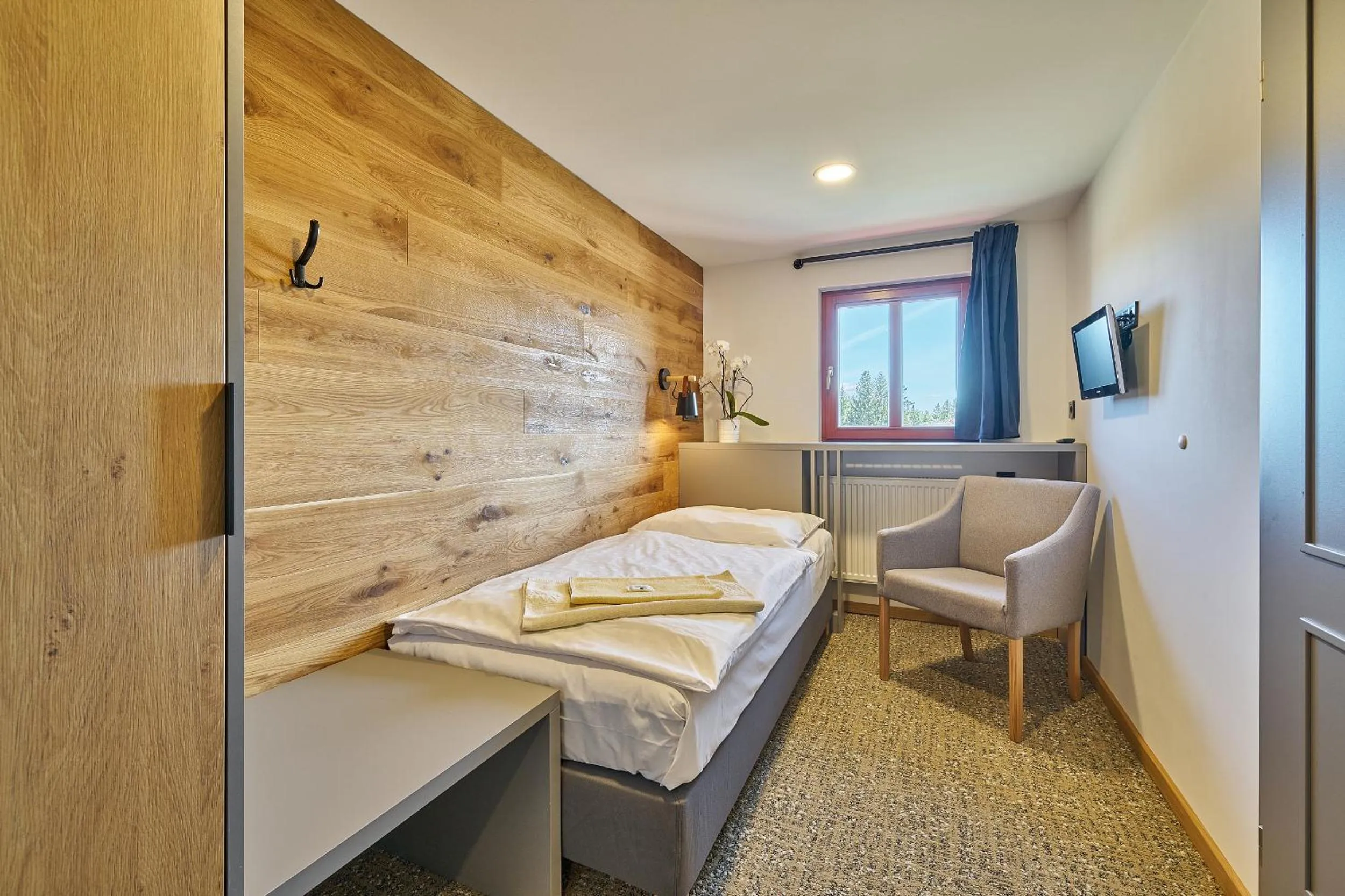 Bed in Hotel Bouda Jana