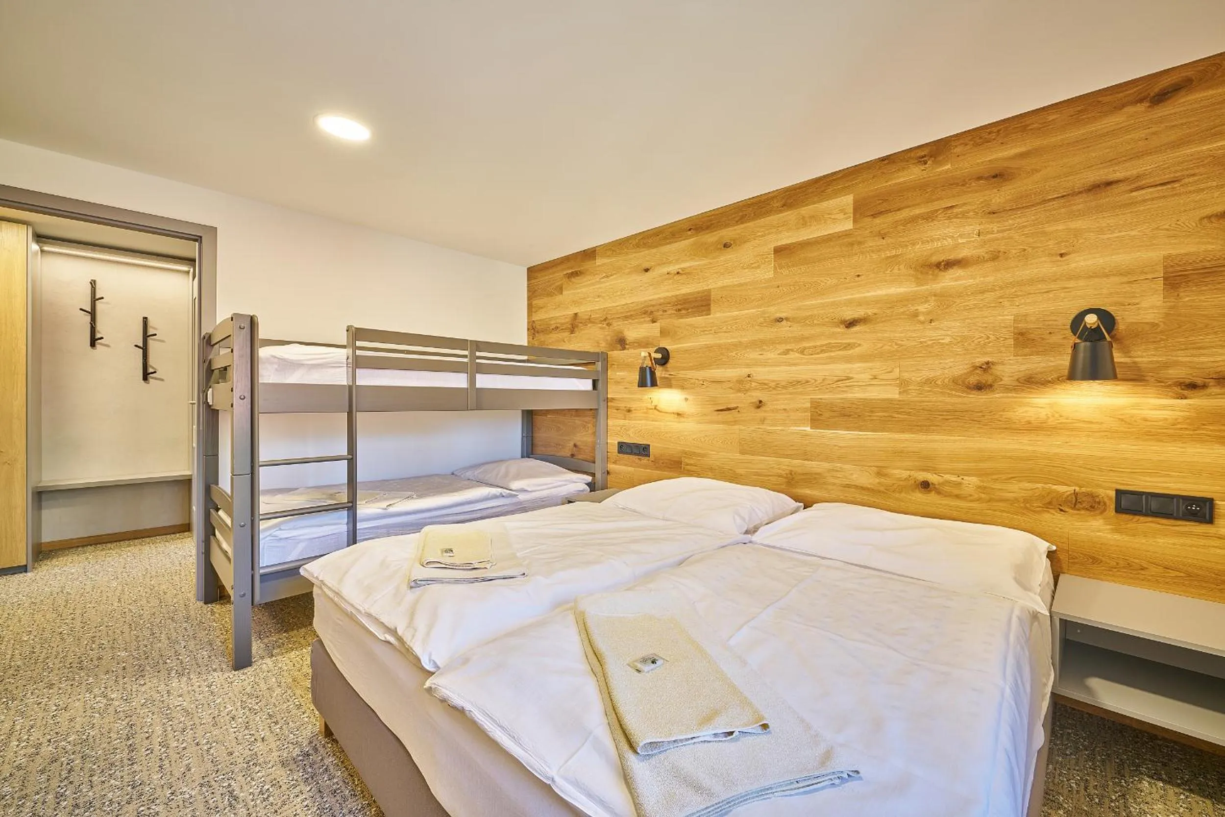 Bed in Hotel Bouda Jana