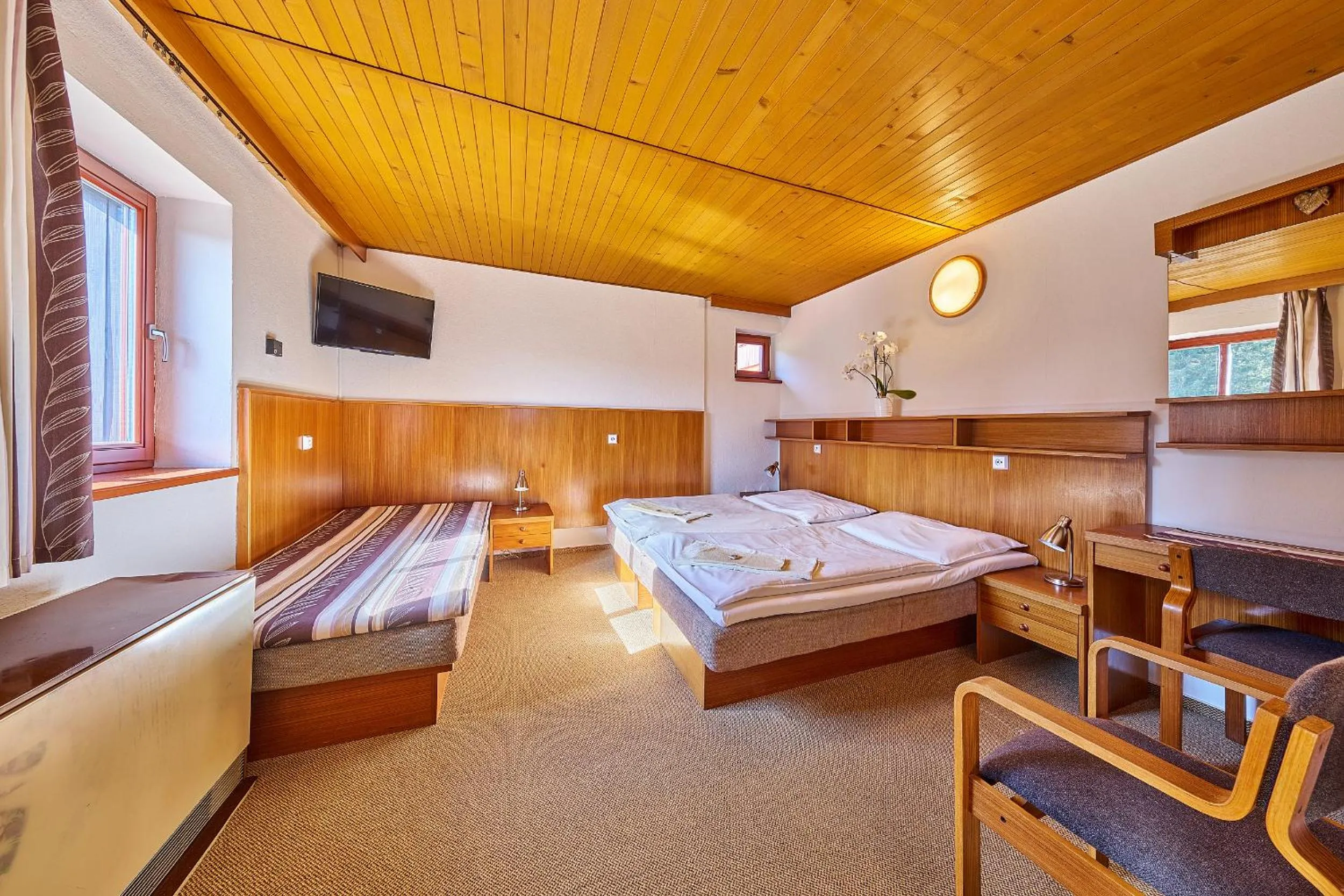 Bed in Hotel Bouda Jana