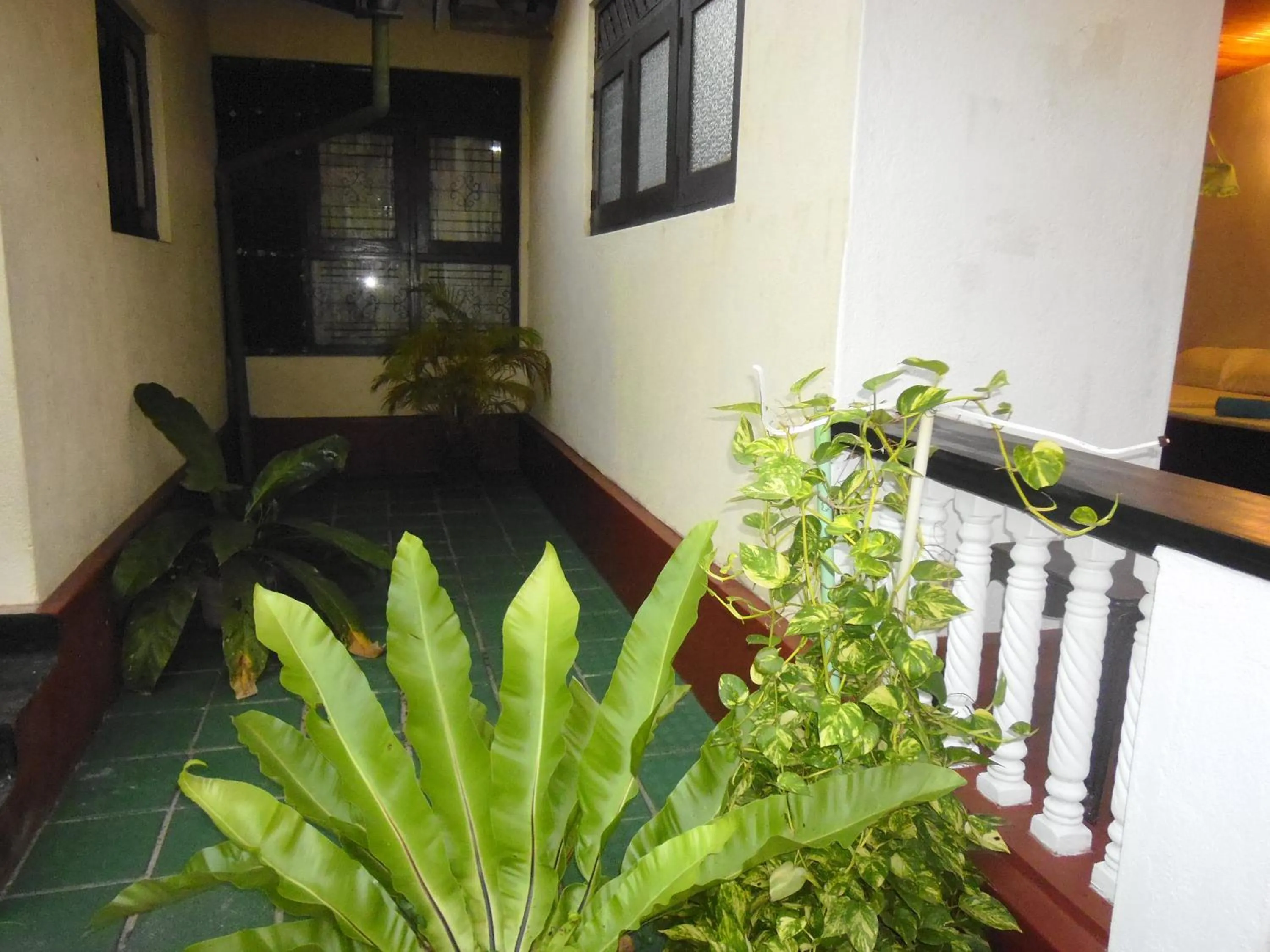 Patio in Mama's Hostel by Taprobane