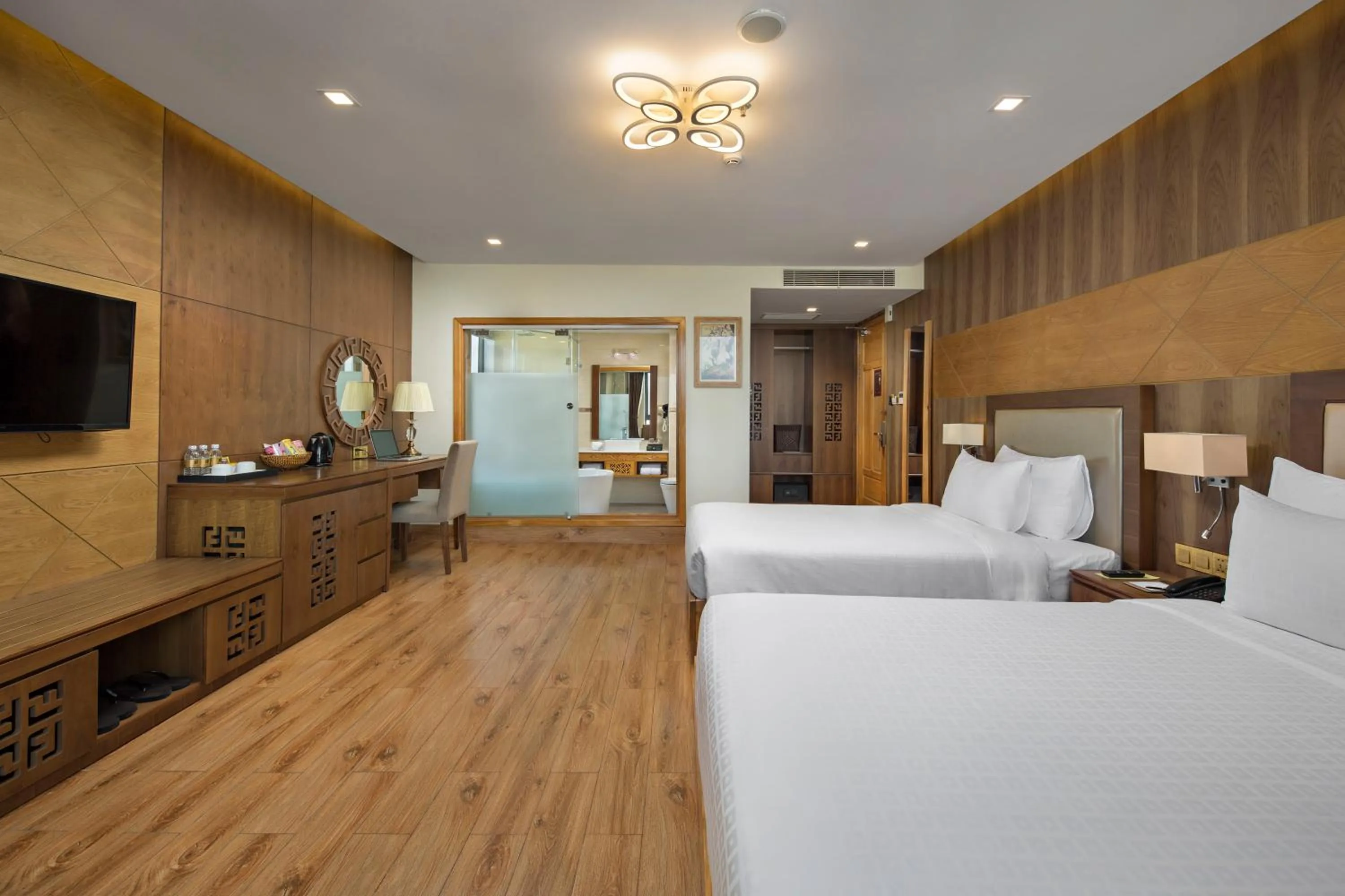 Bed in Nhu Minh Plaza Danang Hotel