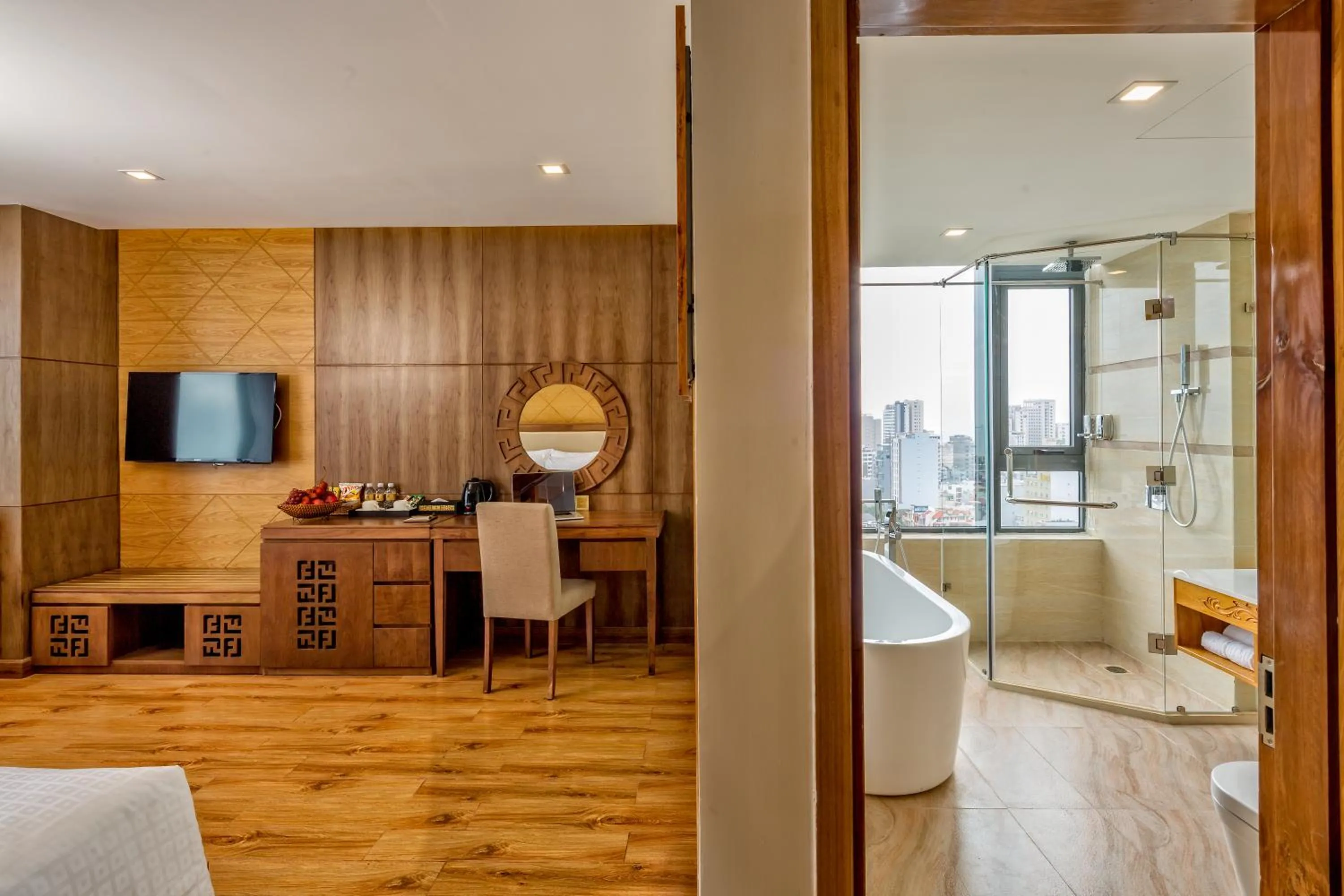 Bed in Nhu Minh Plaza Danang Hotel