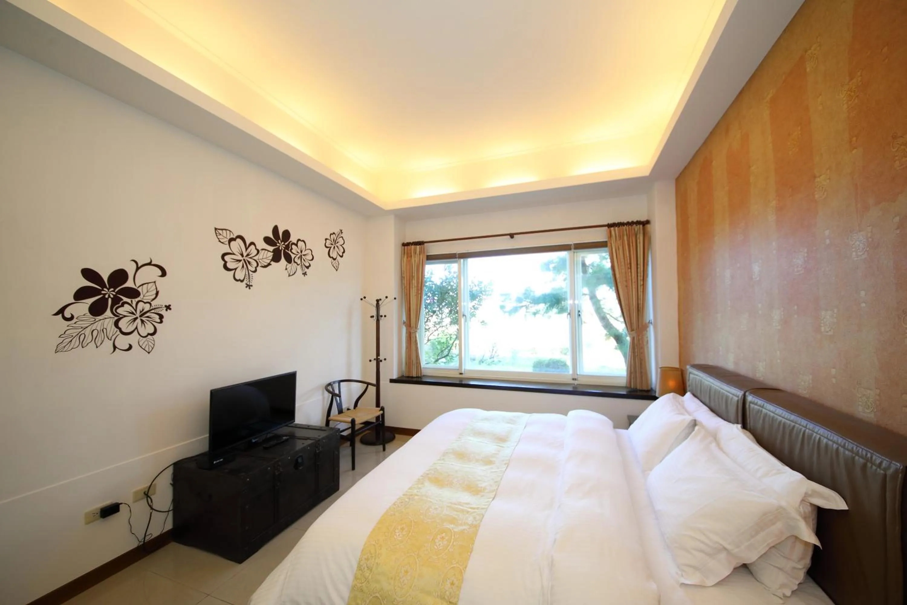 Natural landscape, Bed in Yue Ya Guan Homestay