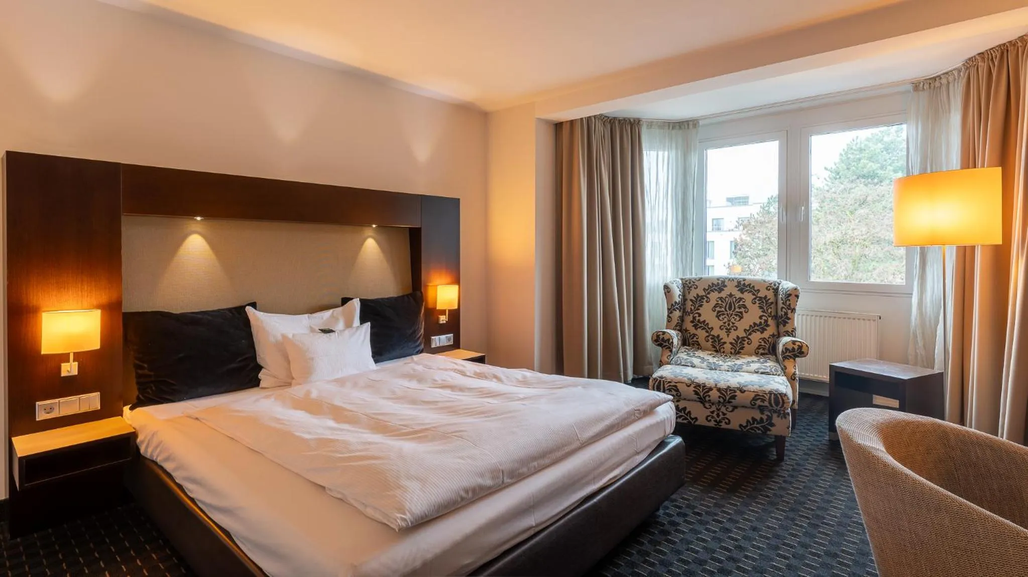 Bedroom, Bed in Wellings Parkhotel