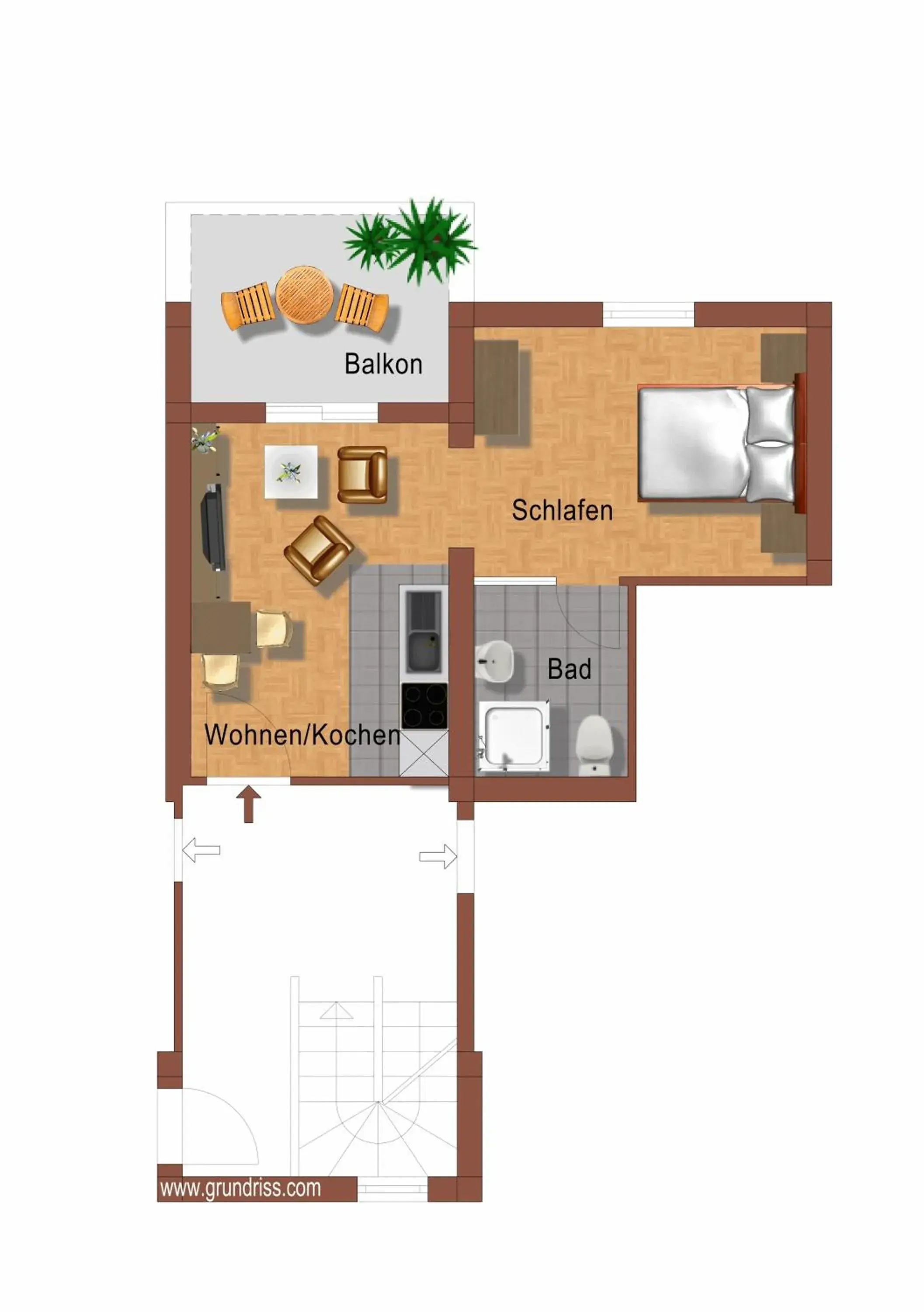 Studio Apartment with Sea View (2 Adults) in BC Better Choice Apartments with Central Heating Studio Apartment with Sea View (2 Adults) in BC Better Choice Apartments with Central Heating