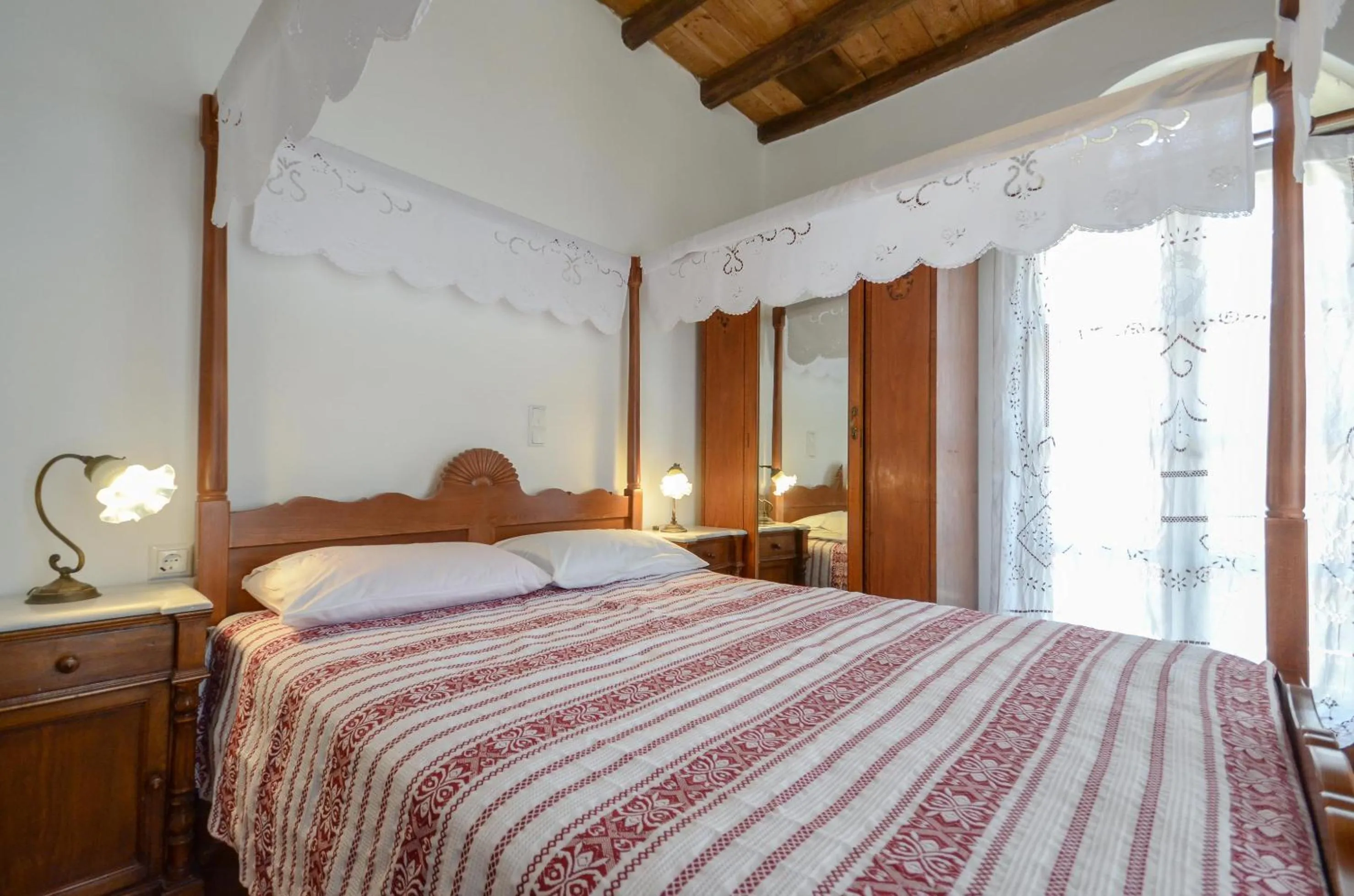 Bed in Naxos Filoxenia Hotel