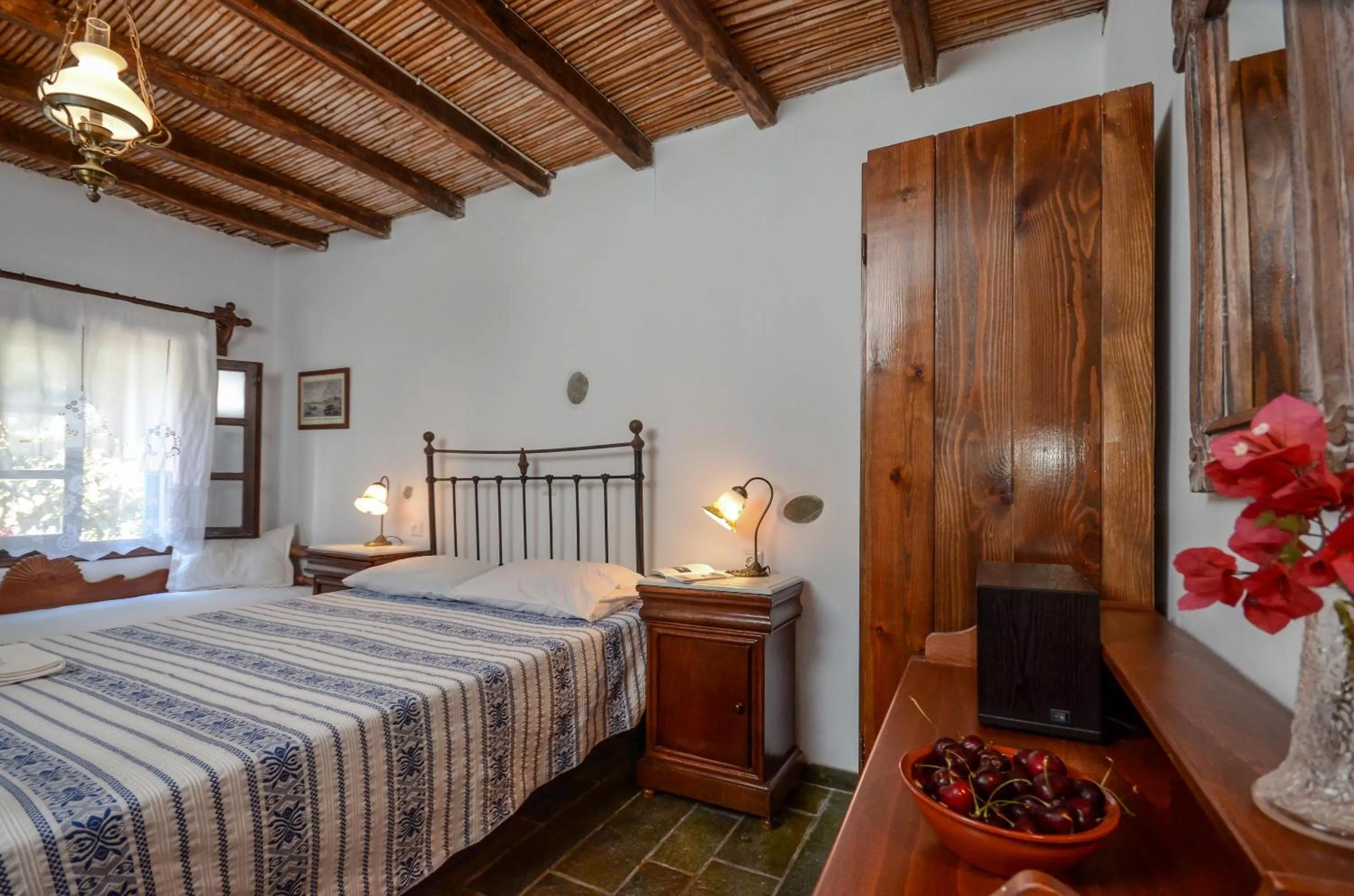 Bed in Naxos Filoxenia Hotel