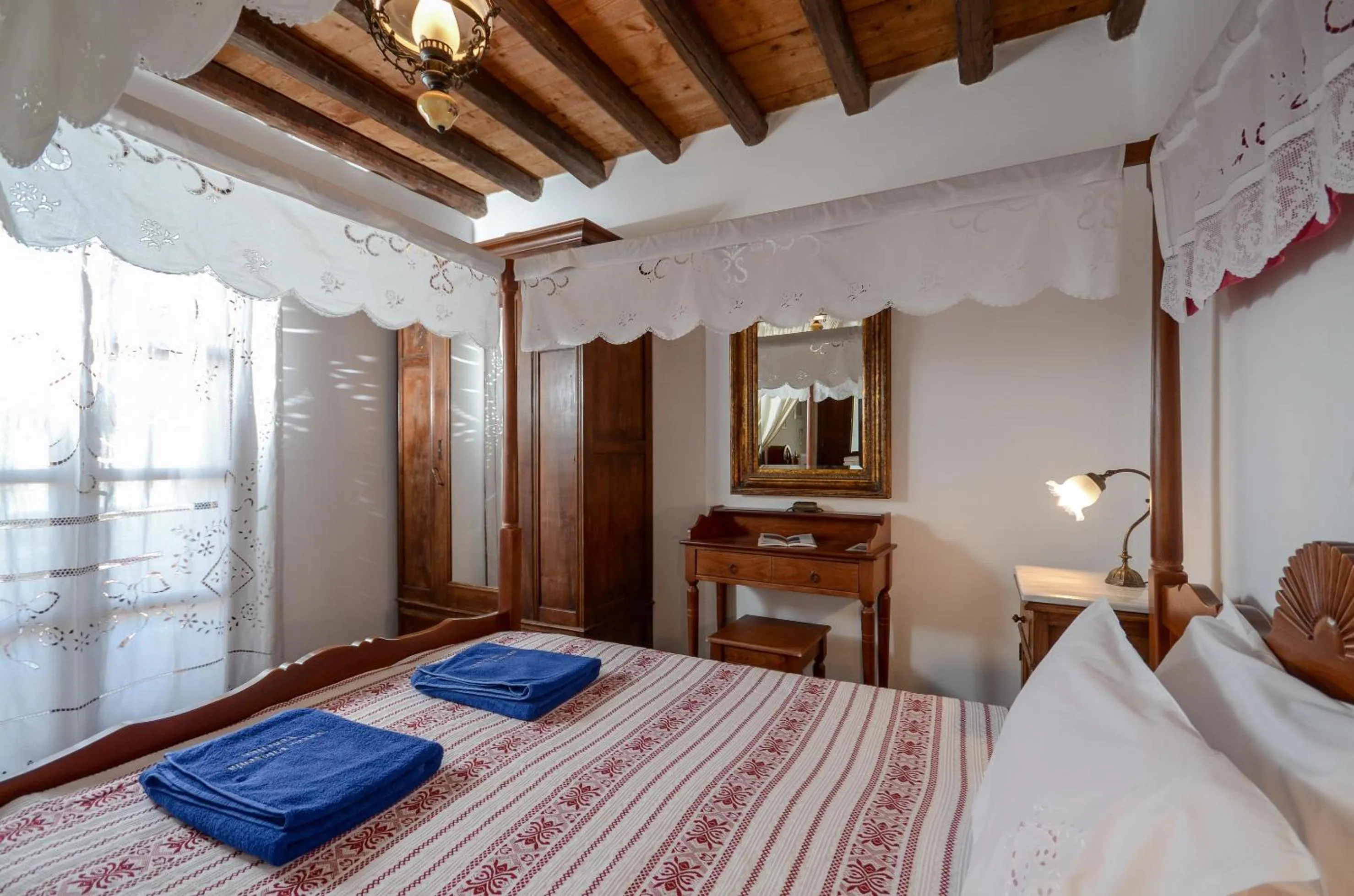 Bed in Naxos Filoxenia Hotel