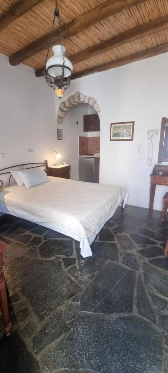 Bed in Naxos Filoxenia Hotel