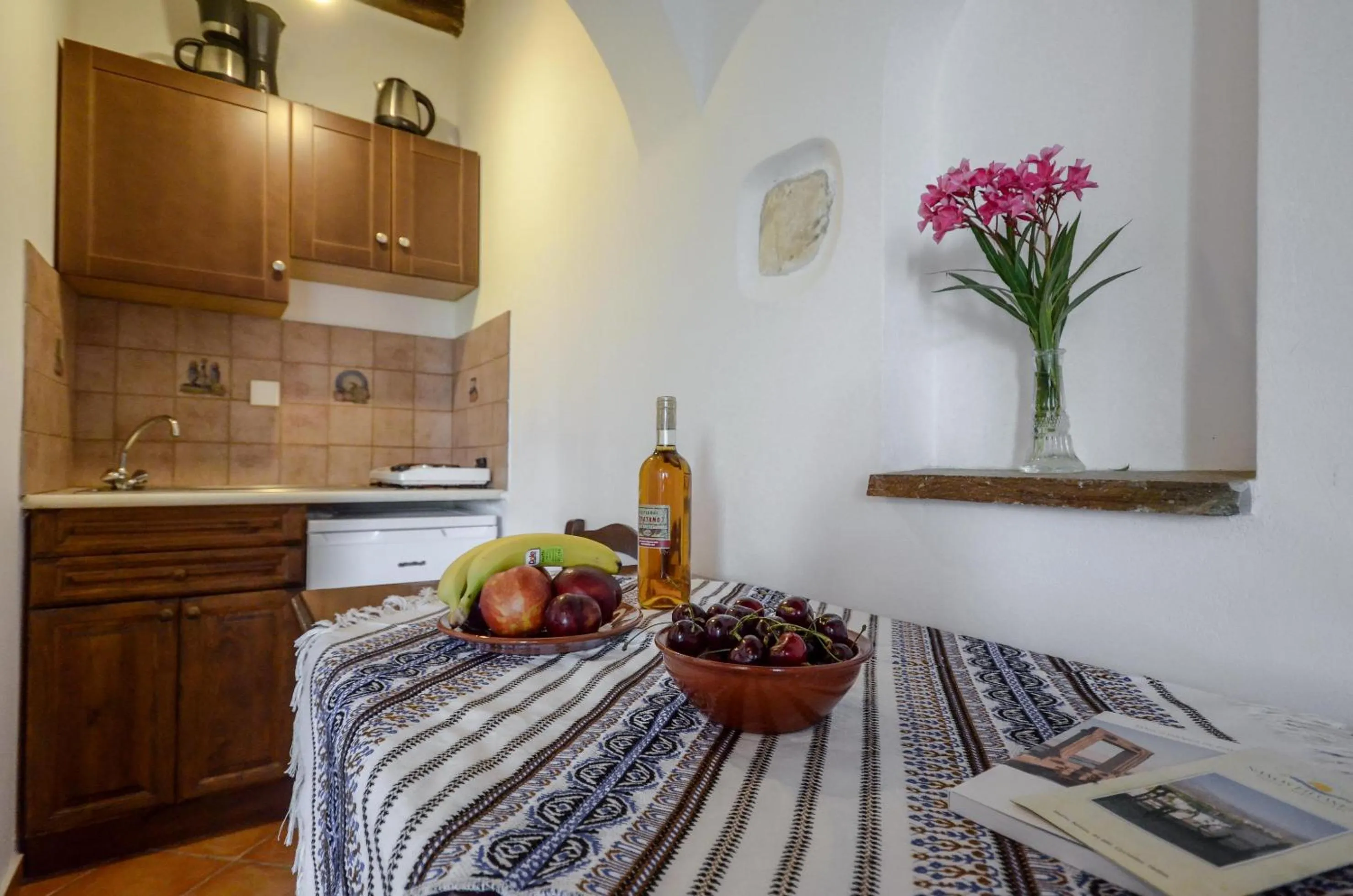 Kitchen or kitchenette in Naxos Filoxenia Hotel