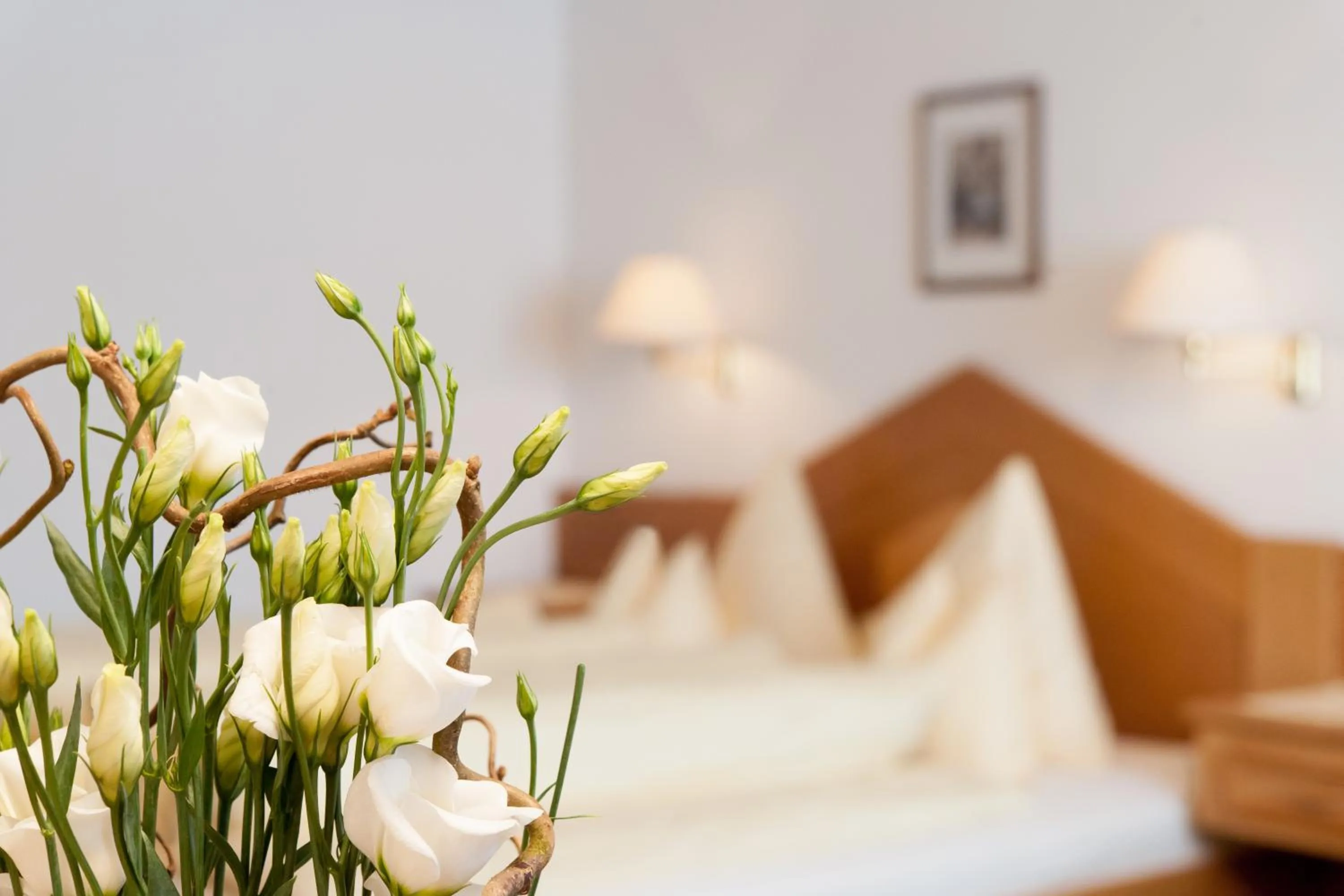 Bed in Hotel Jagdhof Bed & Breakfast