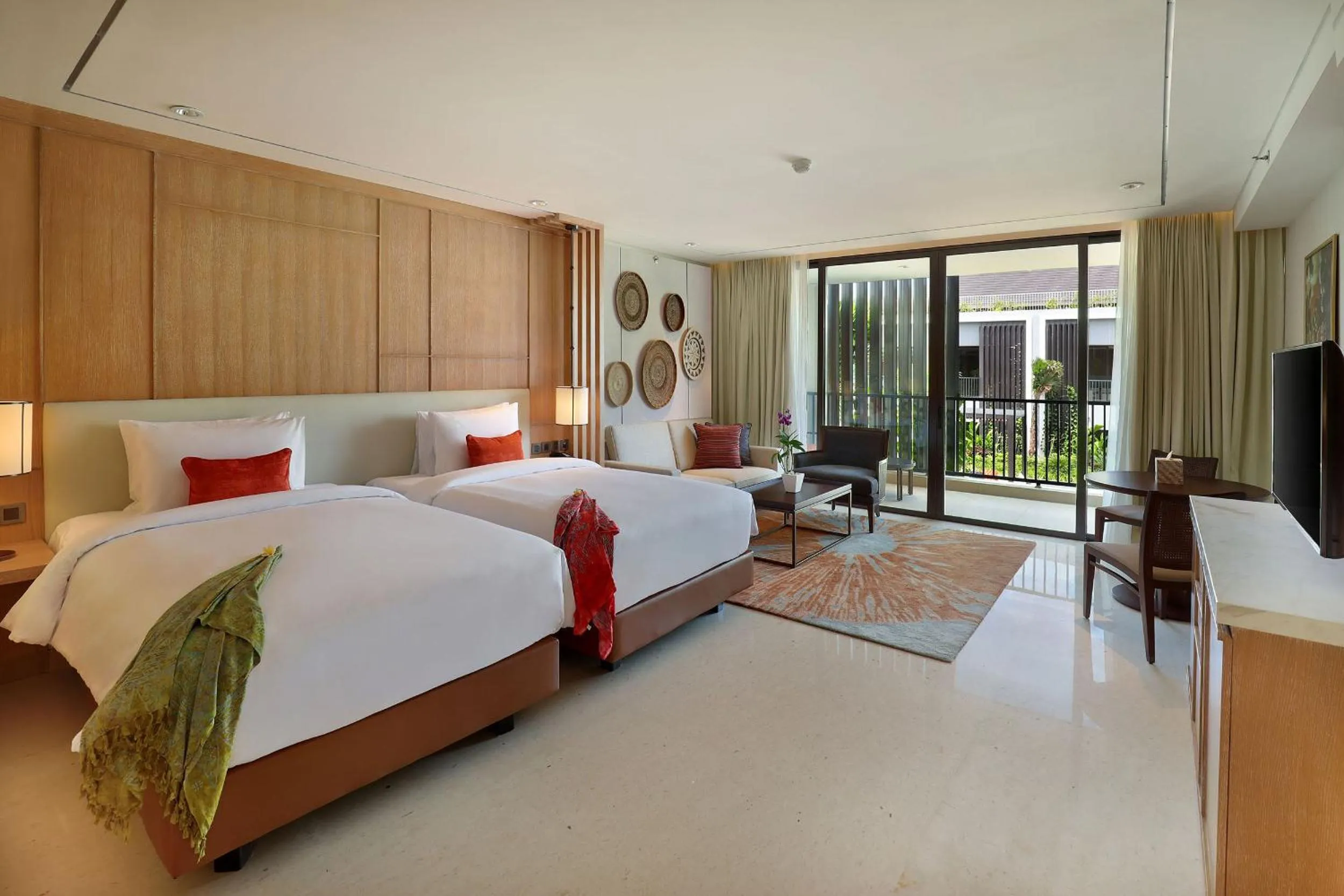 Bedroom, Bed in Aryaduta Bali
