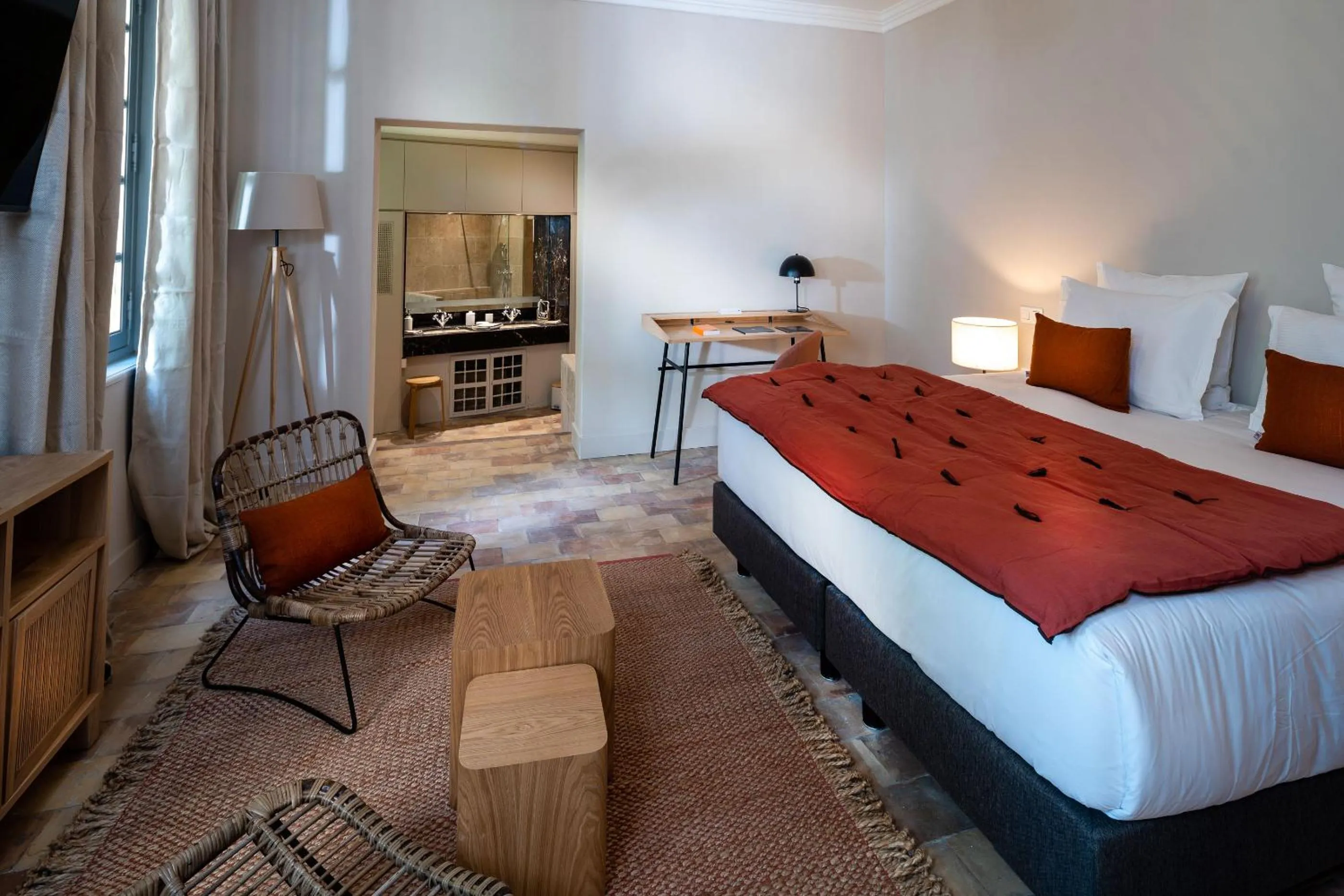 Bedroom, Bed in Hôtel - Restaurant & Spa La Magdeleine - Mathias Dandine