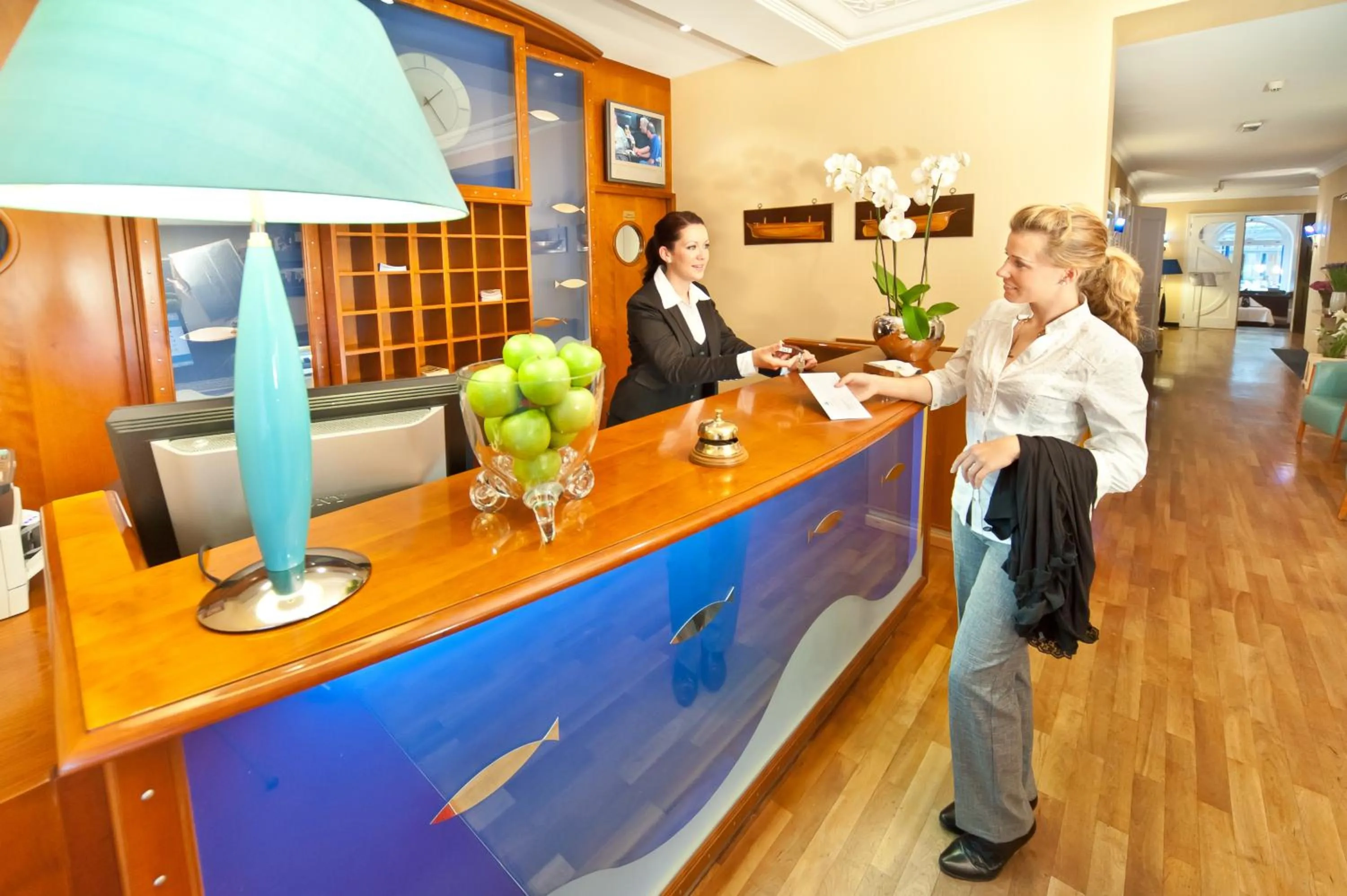 Lobby or reception in Neptun Hotel Kühlungsborn