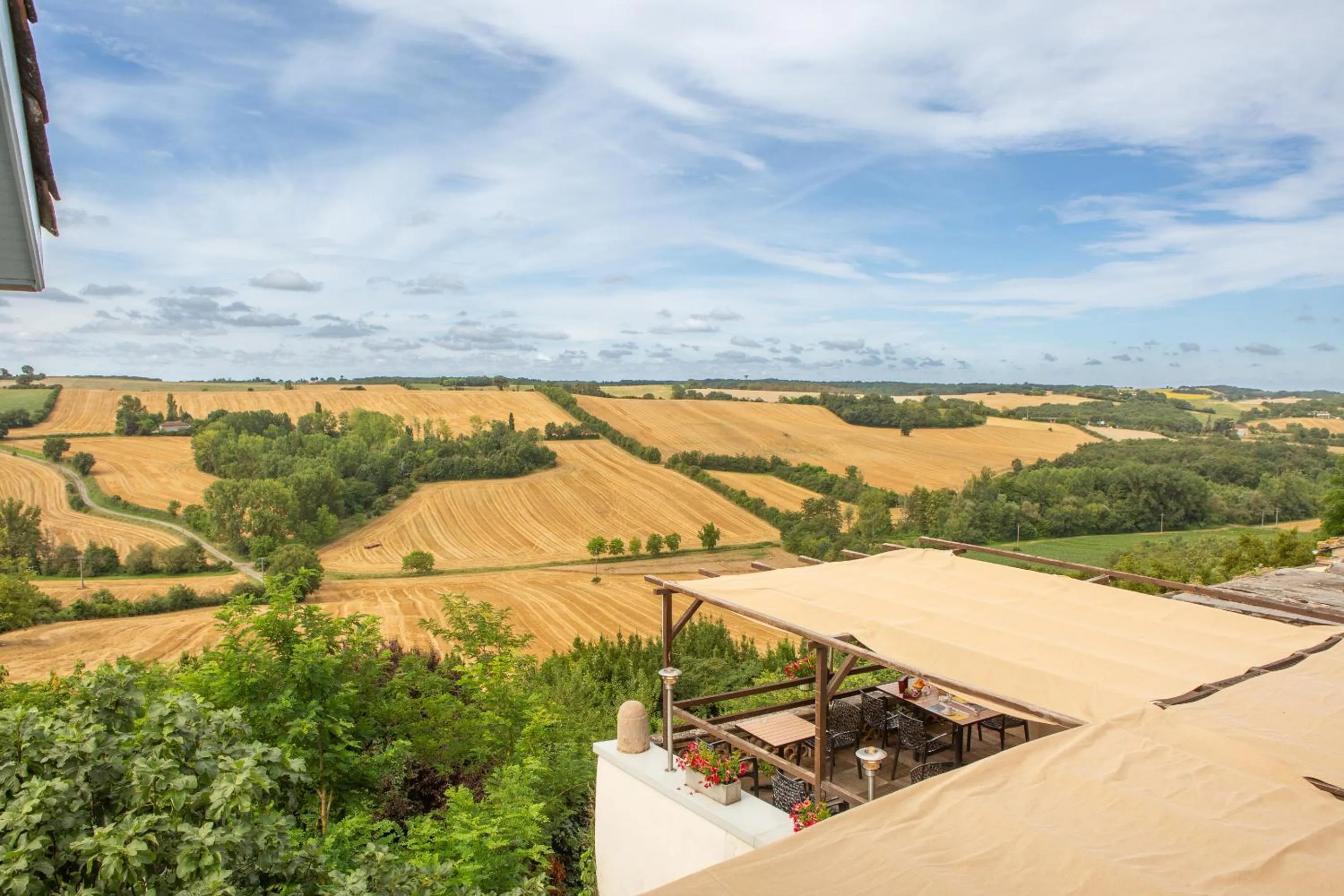 Balcony/Terrace in Logis Hotels - Le relais des deux vallées - Hôtel et restaurant