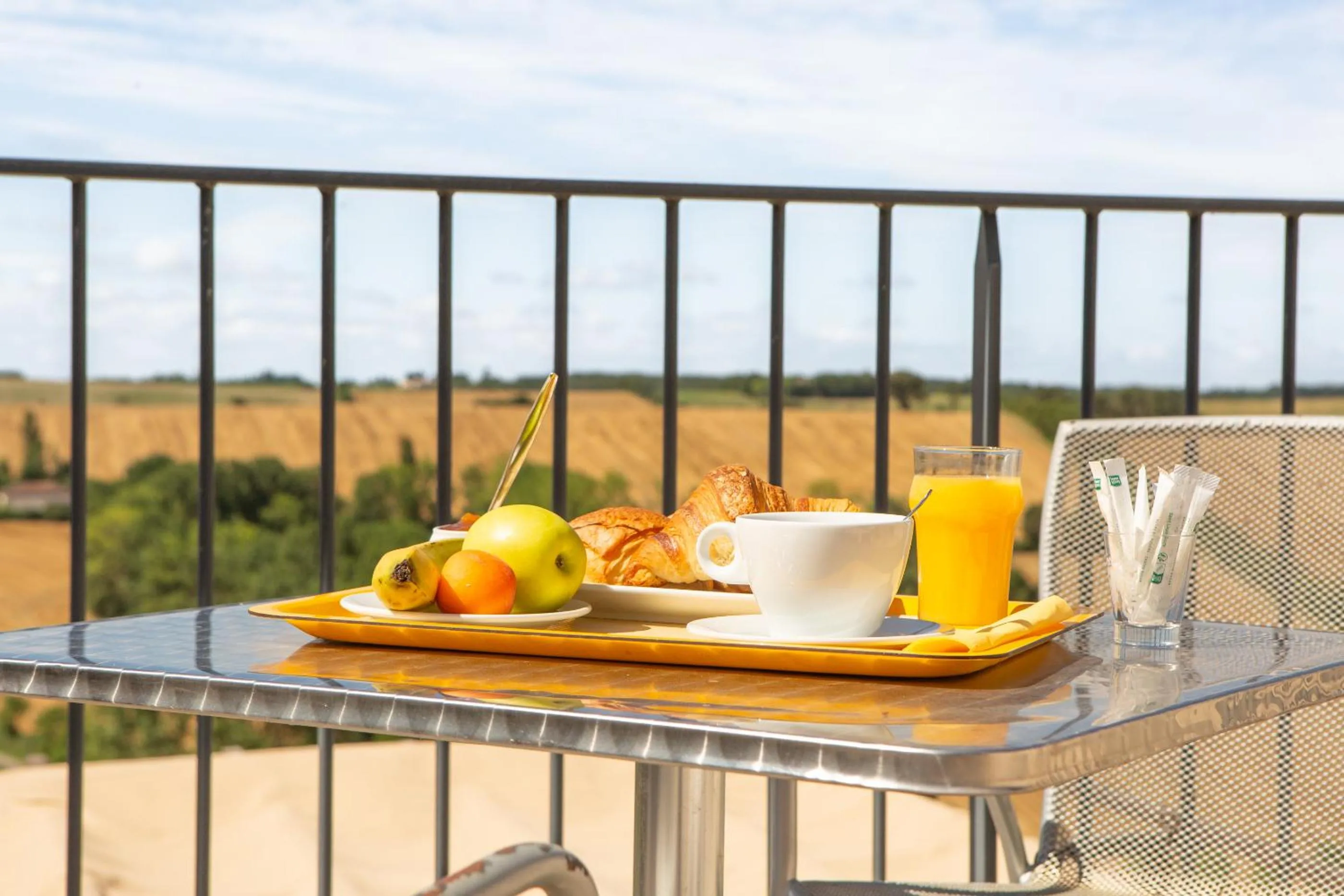 Balcony/Terrace in Logis Hotels - Le relais des deux vallées - Hôtel et restaurant