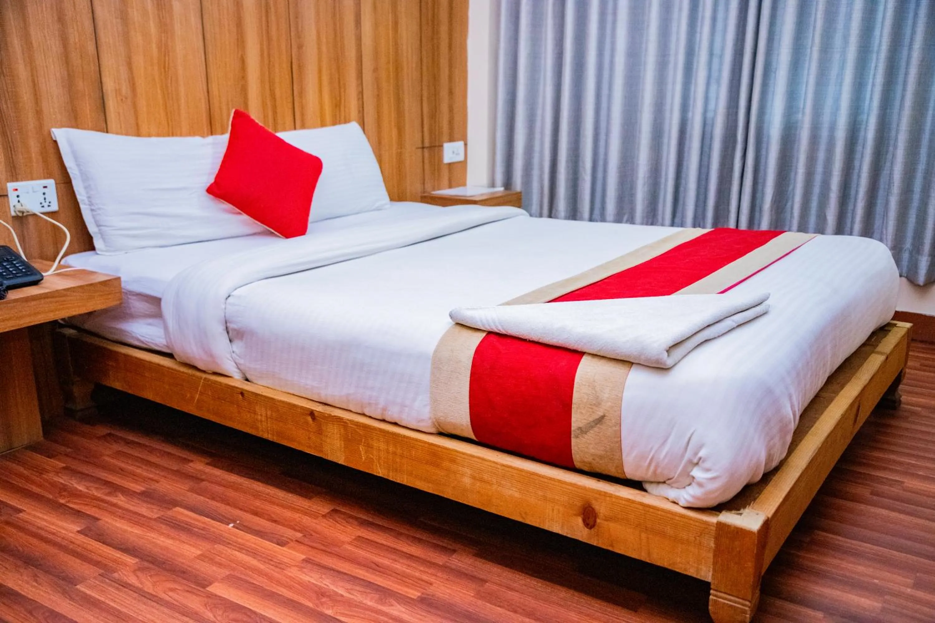 Bed in Doors Hotel Thamel