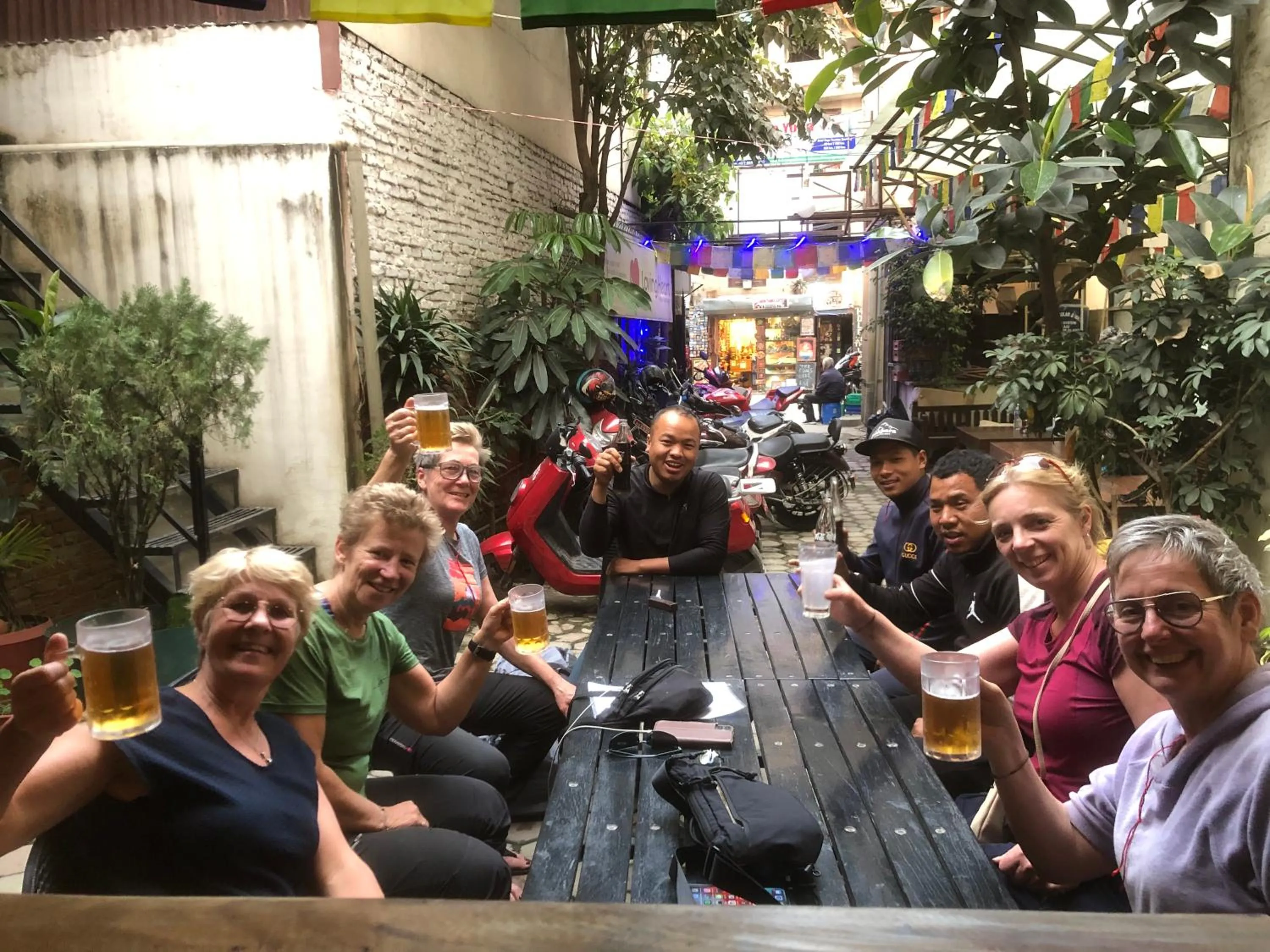 group of guests in Doors Hotel Thamel