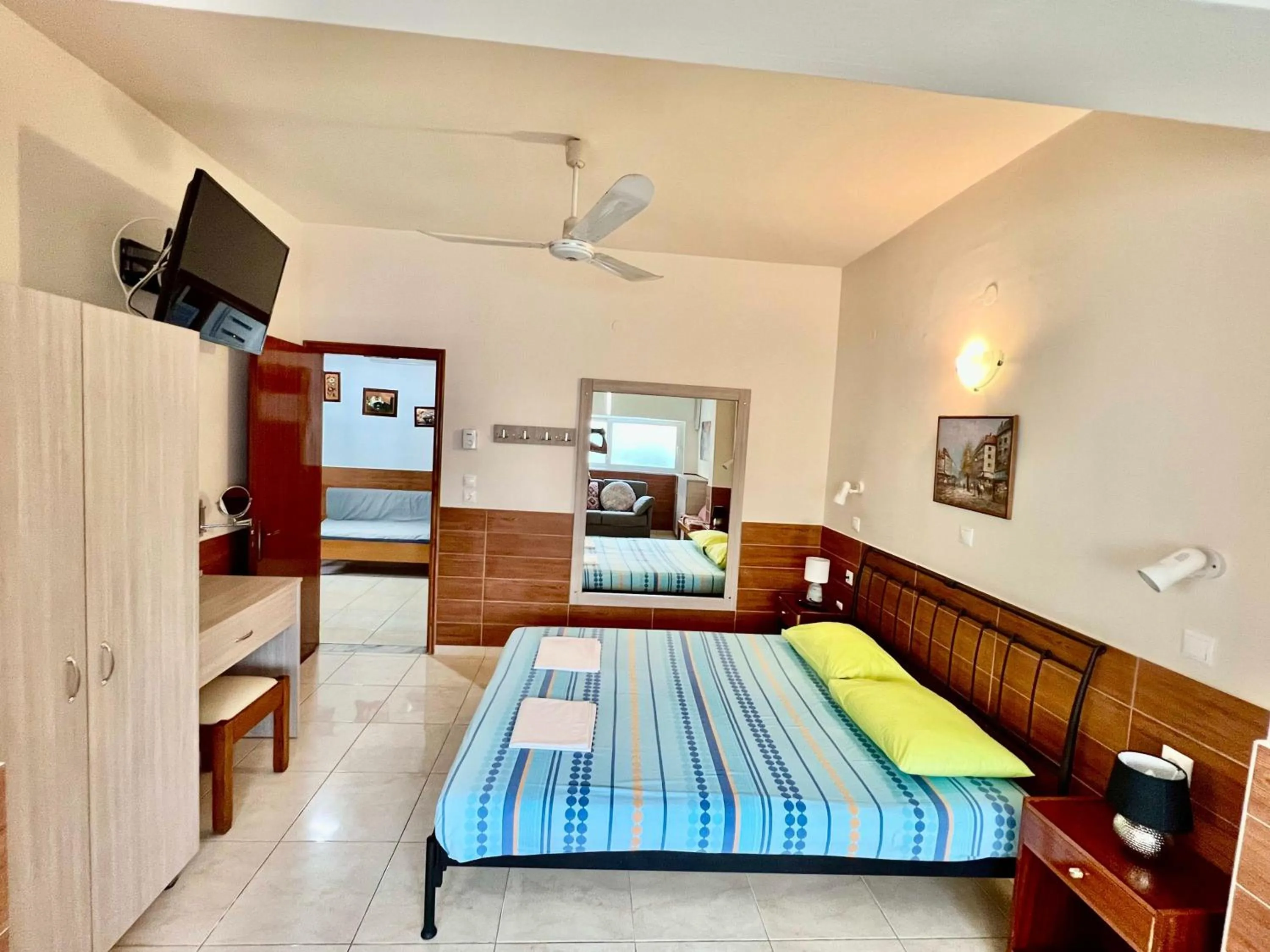 Bed in SCALA APARTS & STUDIOS - Rhodes