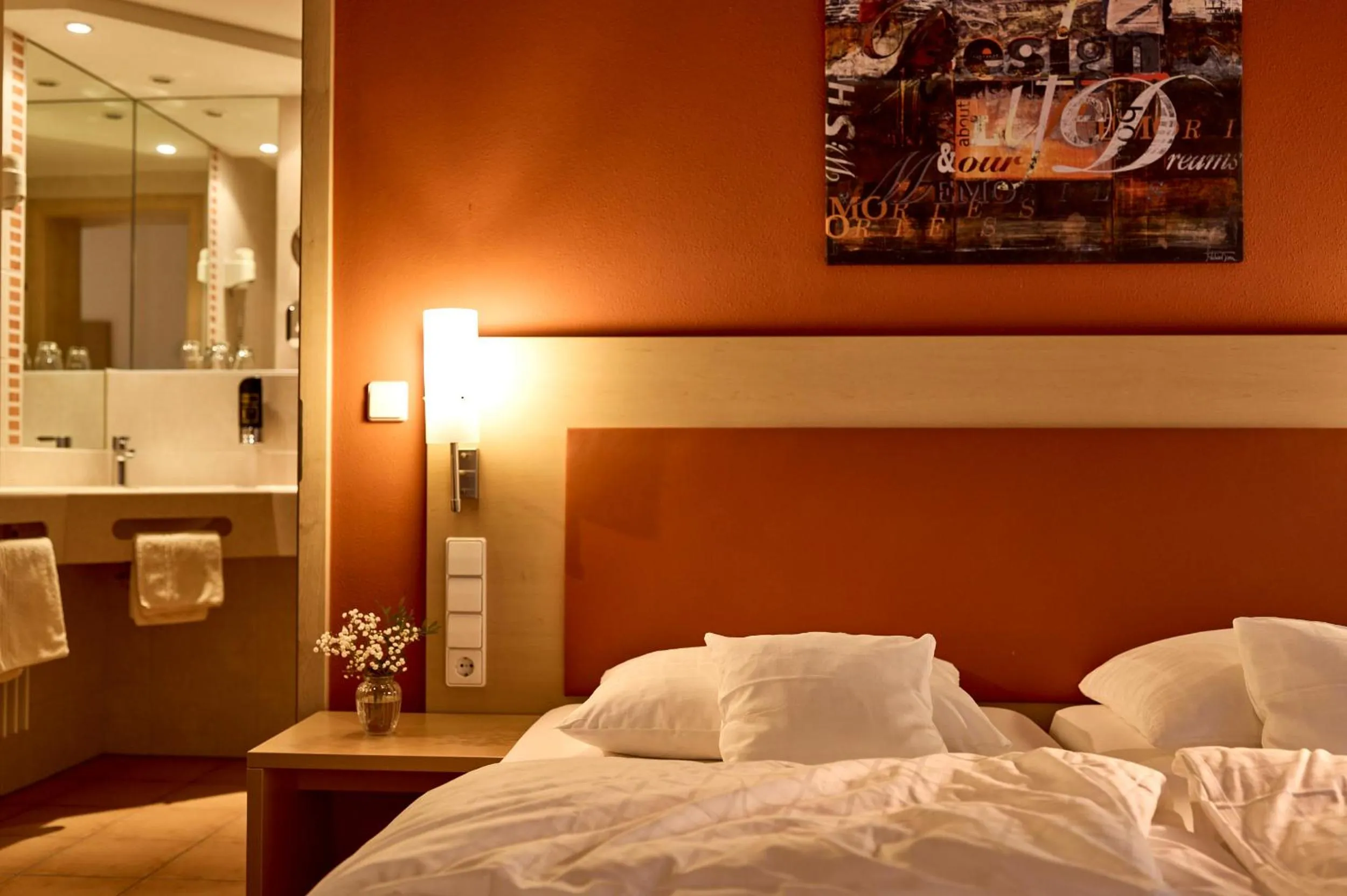 Photo of the whole room, Bed in Gasthof zum Bad