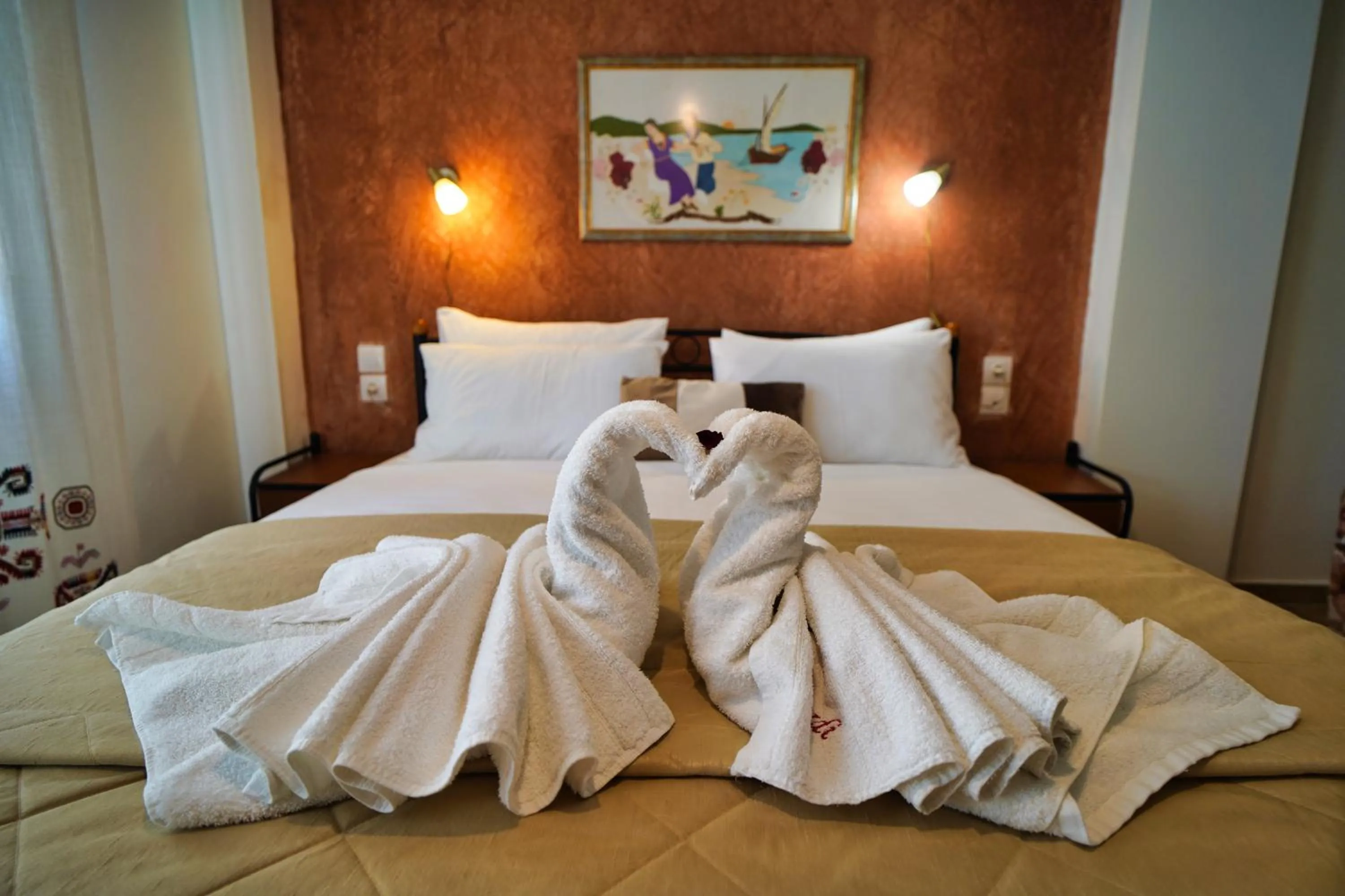 Bedroom, Bed in Hotel Petradi