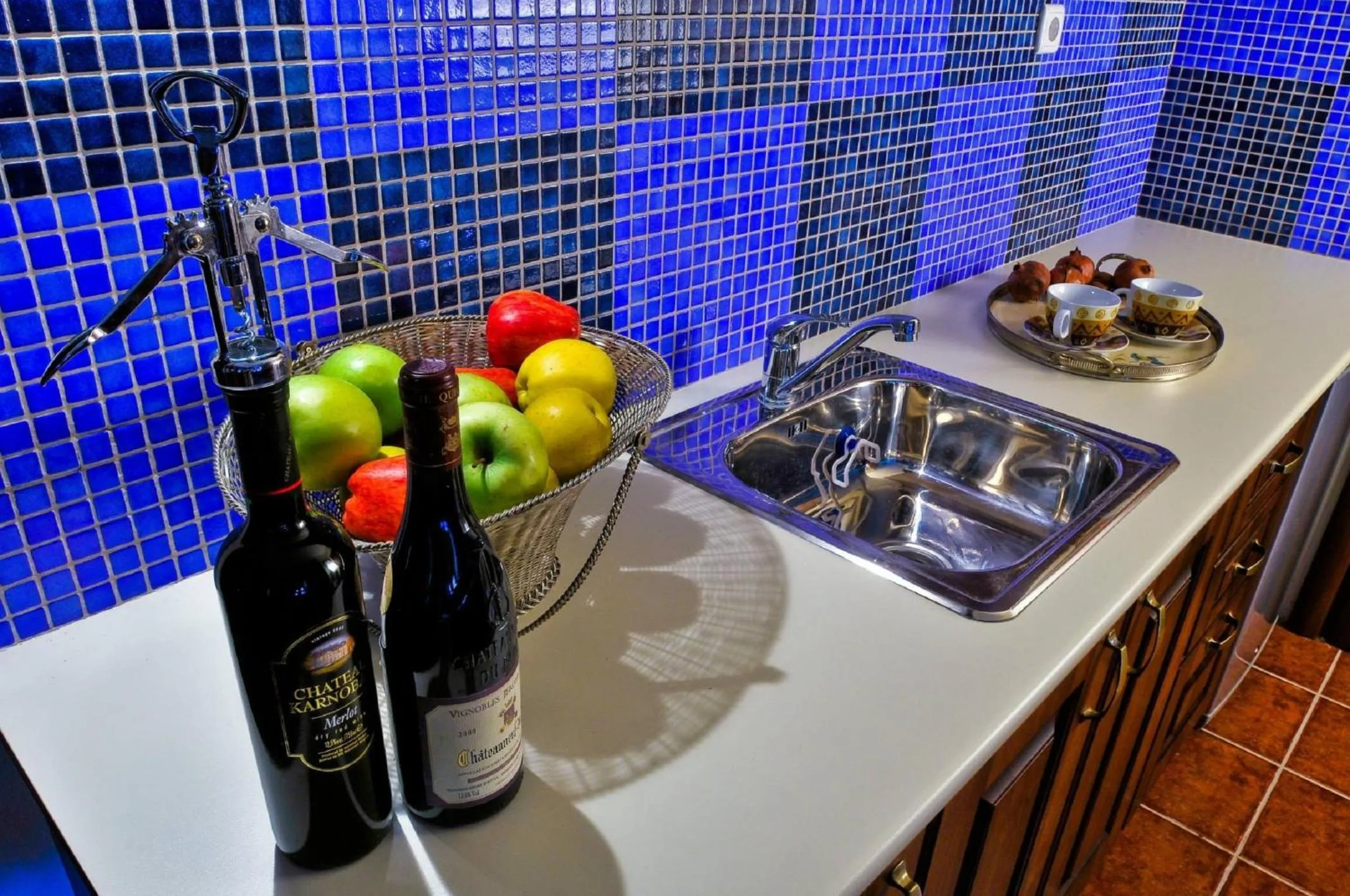 Kitchen or kitchenette in Hotel Petradi