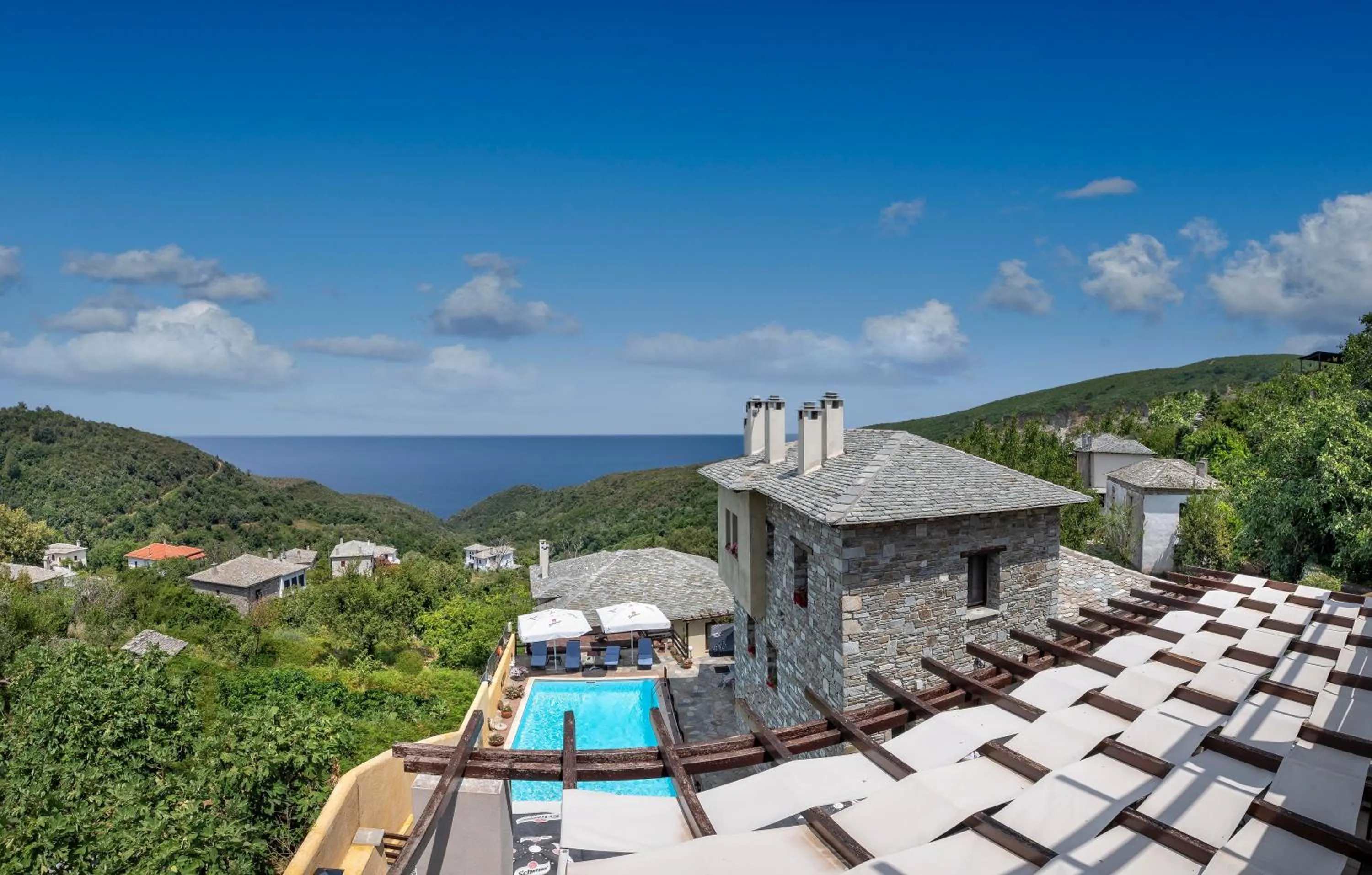 Bird's eye view in Hotel Petradi