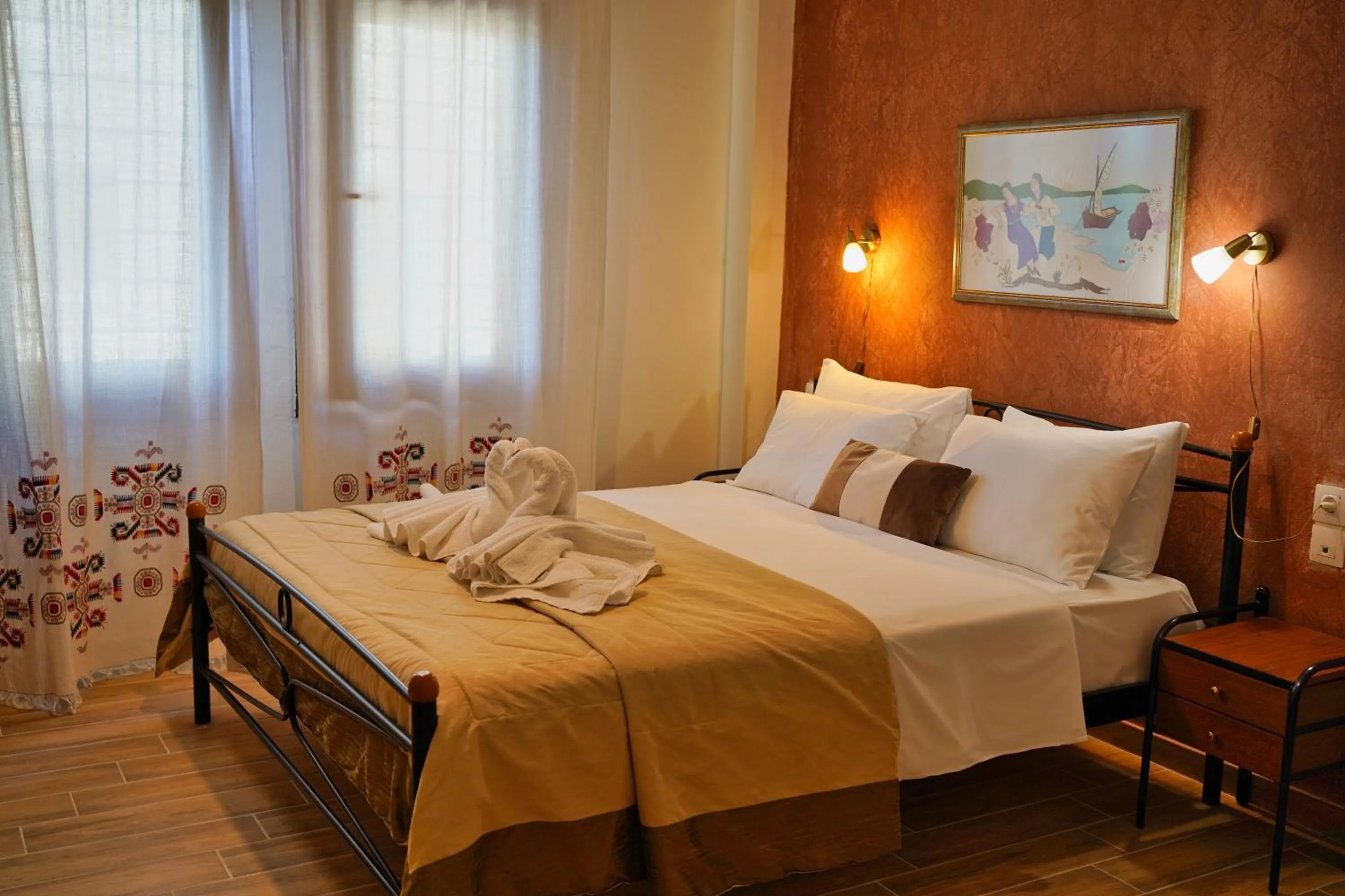 Bedroom, Bed in Hotel Petradi