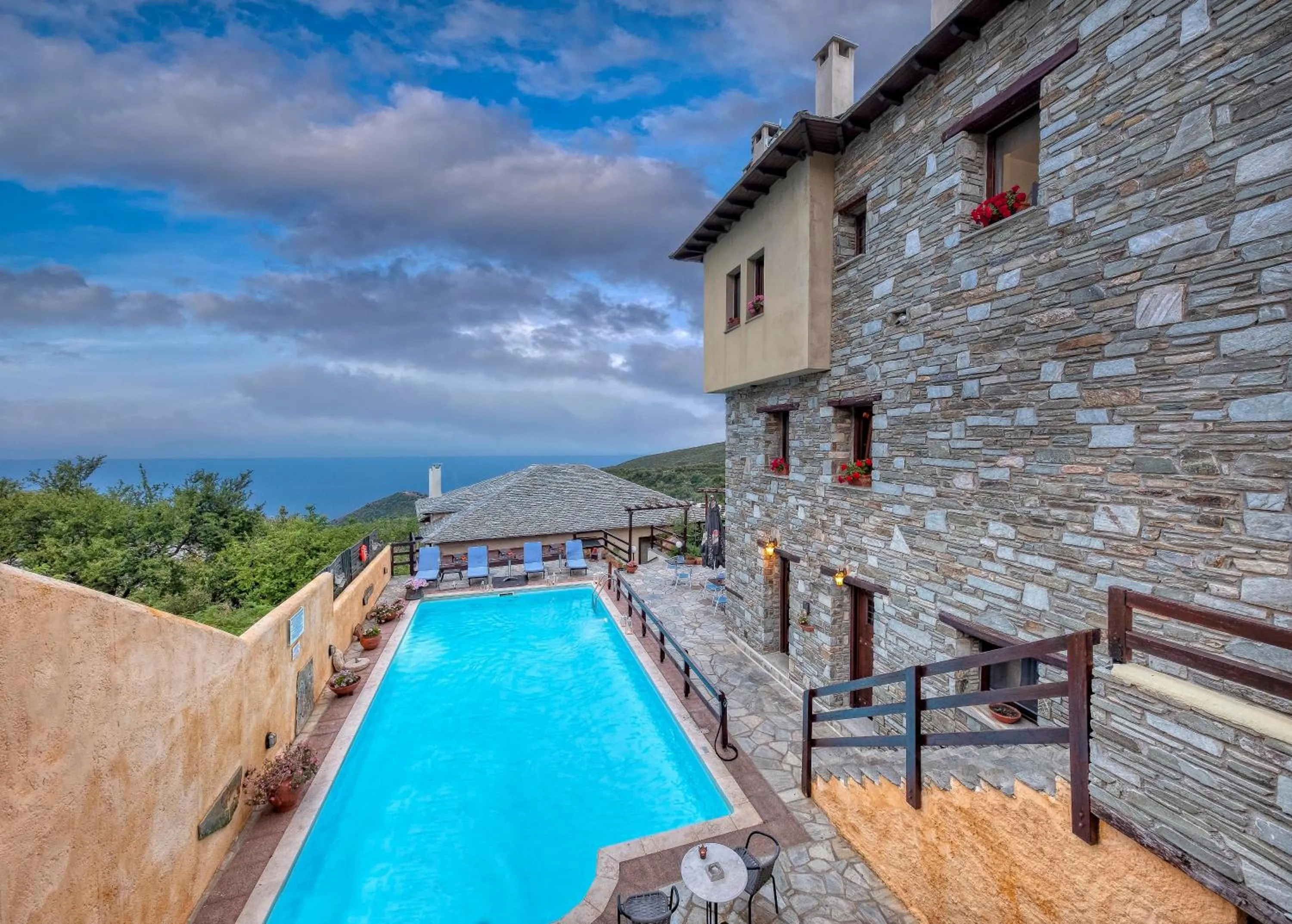 Bird's eye view in Hotel Petradi