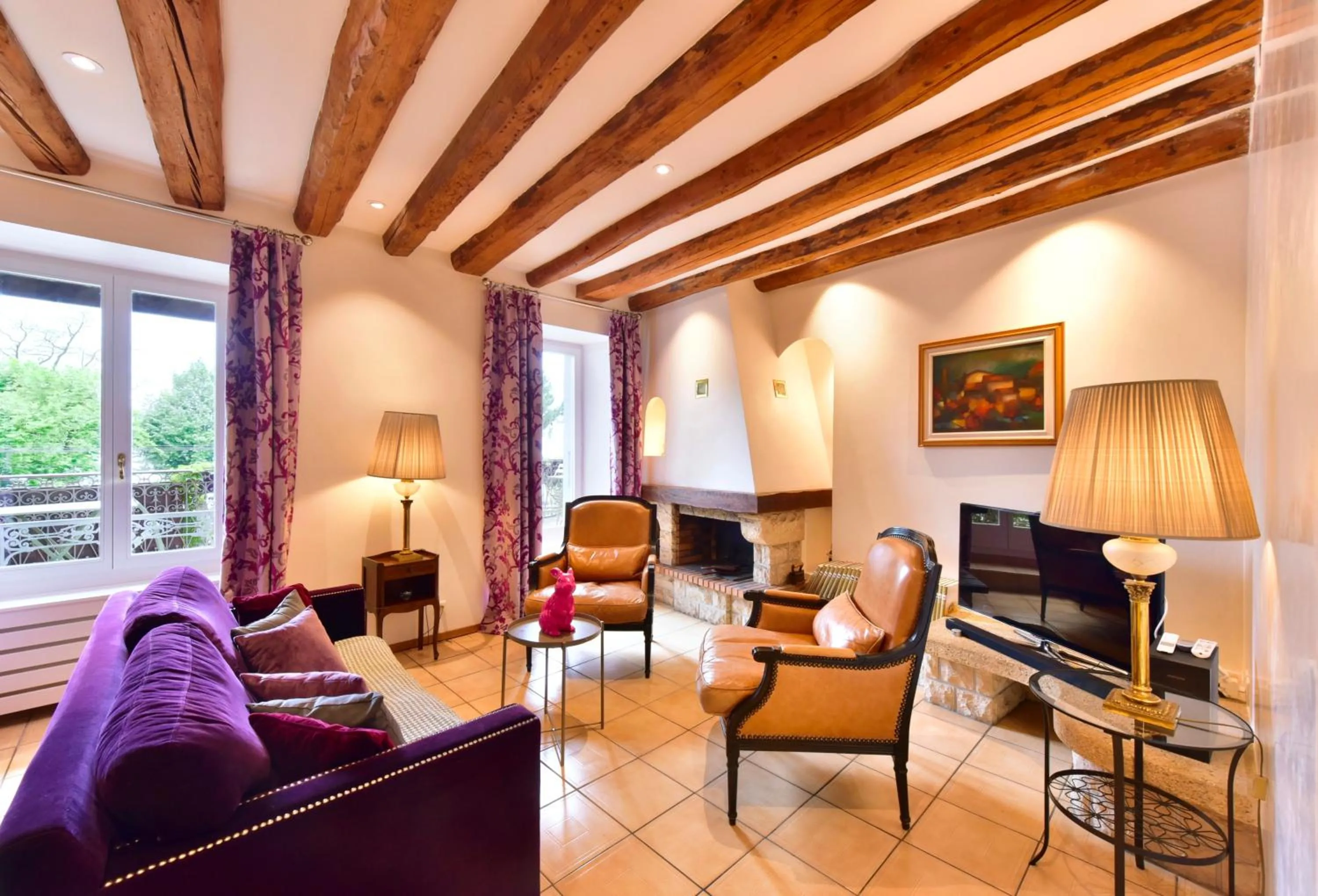 Seating area in La Rouvenaz