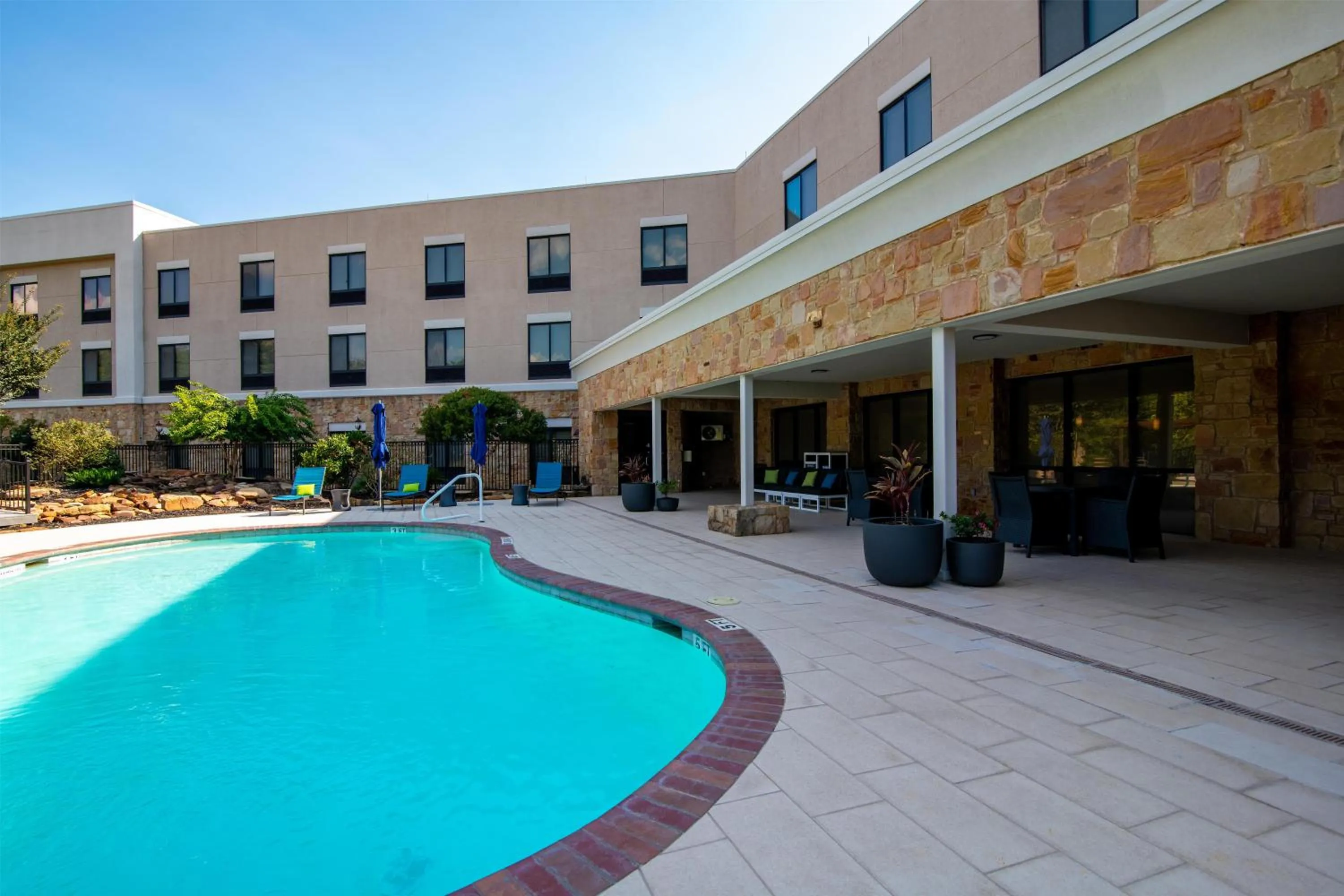 Pool view in Hampton Inn & Suites College Station