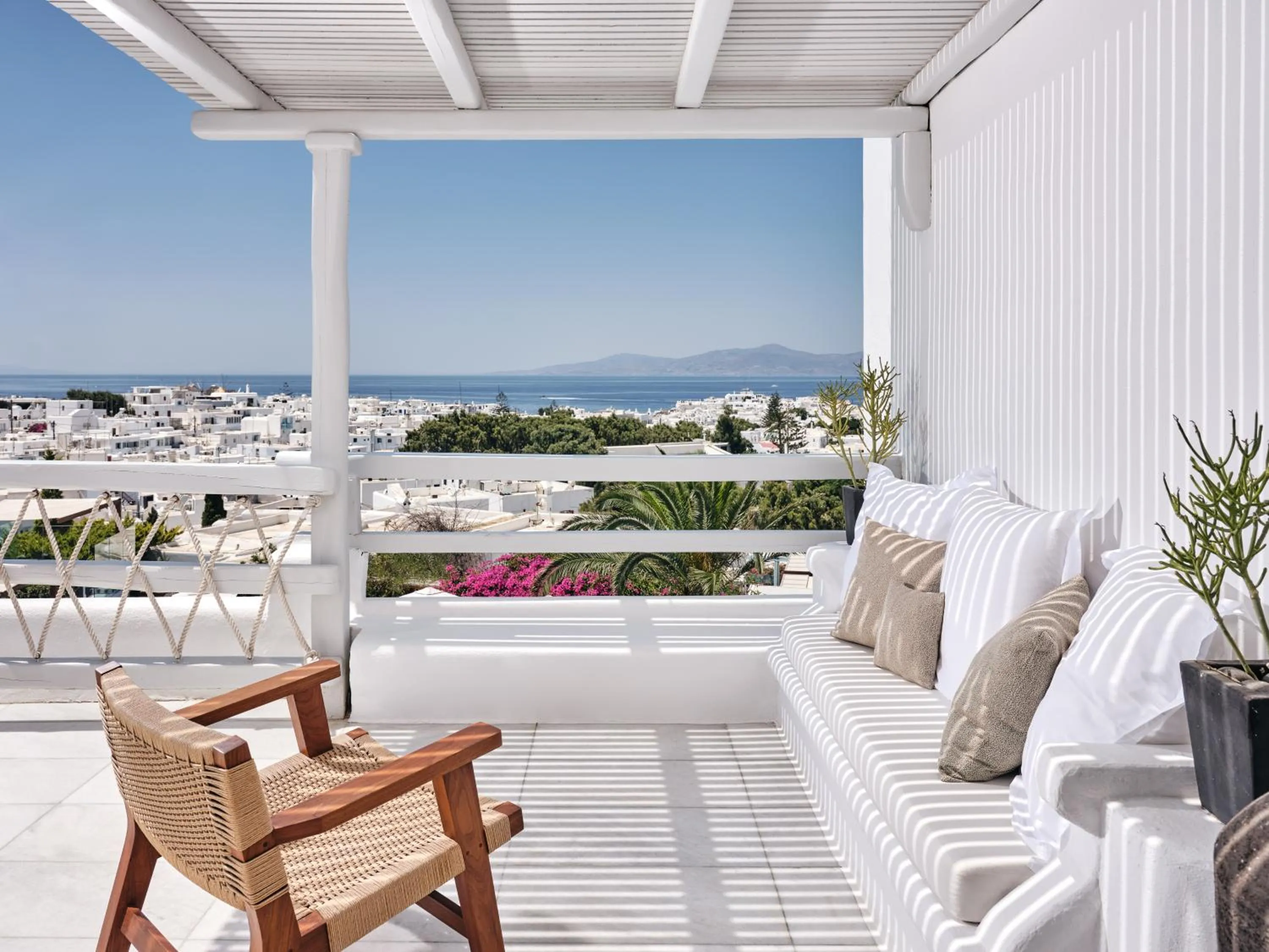 Balcony/Terrace in Belvedere Mykonos - Main Hotel - The Leading Hotels of the World