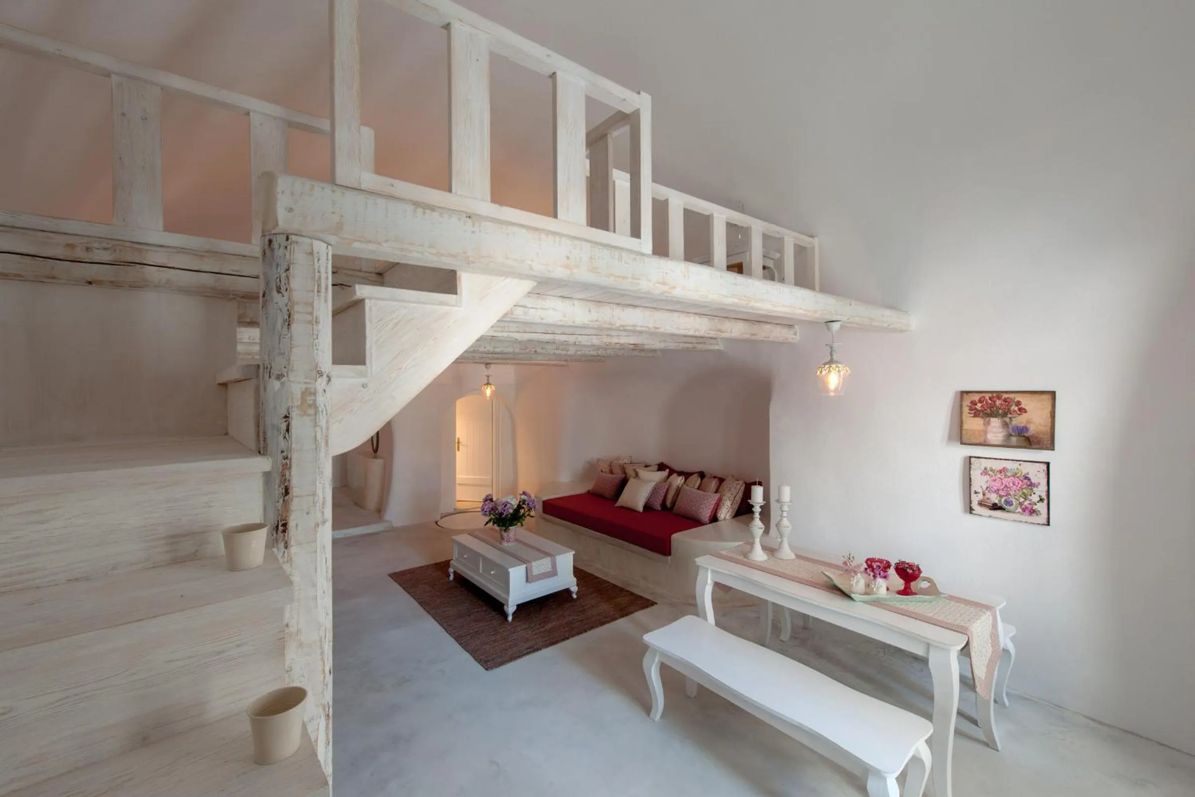 Living room, Bed in Senses Suites